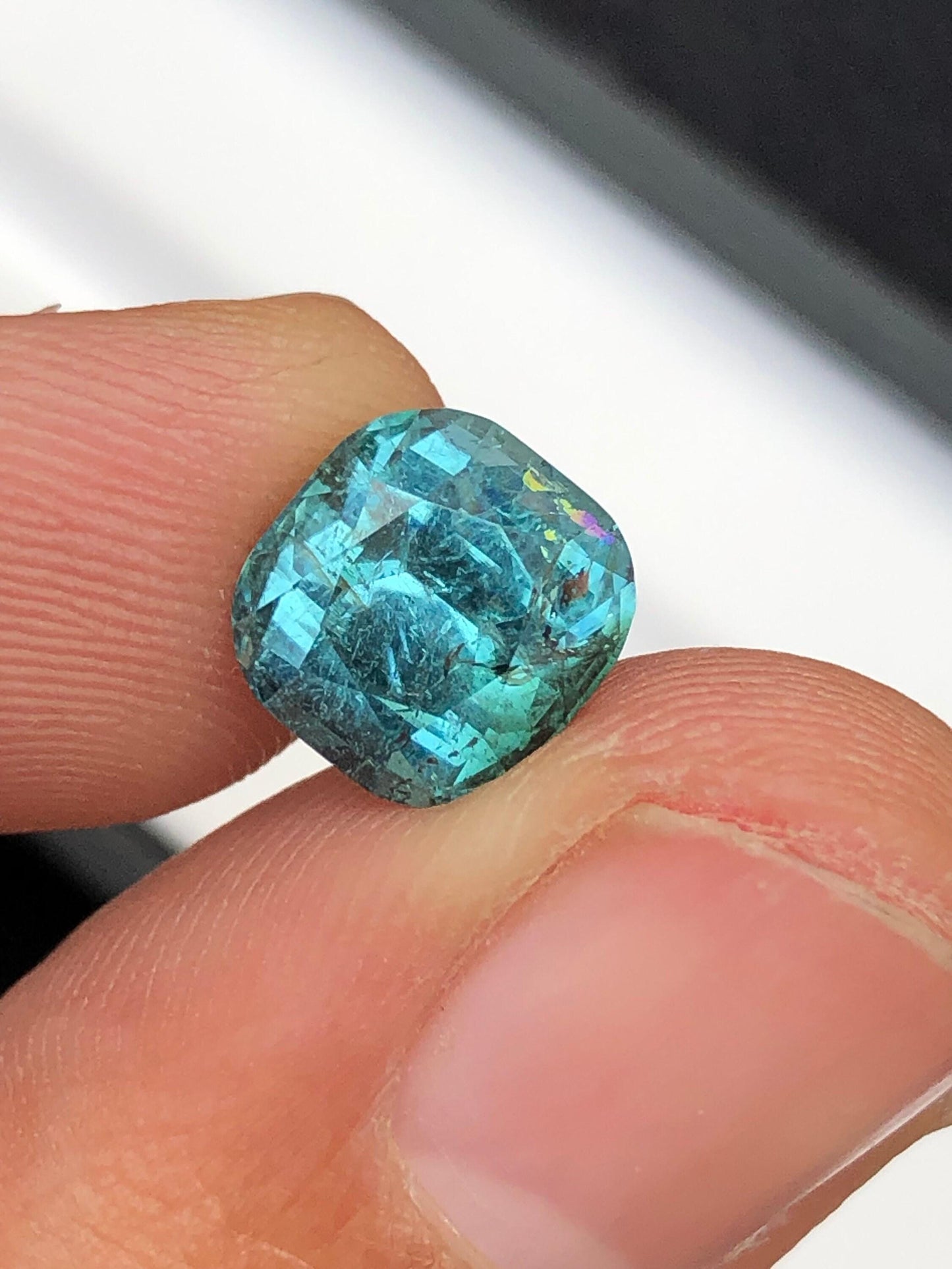 Blue Tourmaline Faceted 3.75 ct - Fine Jewelry Gemstone Afghanistan