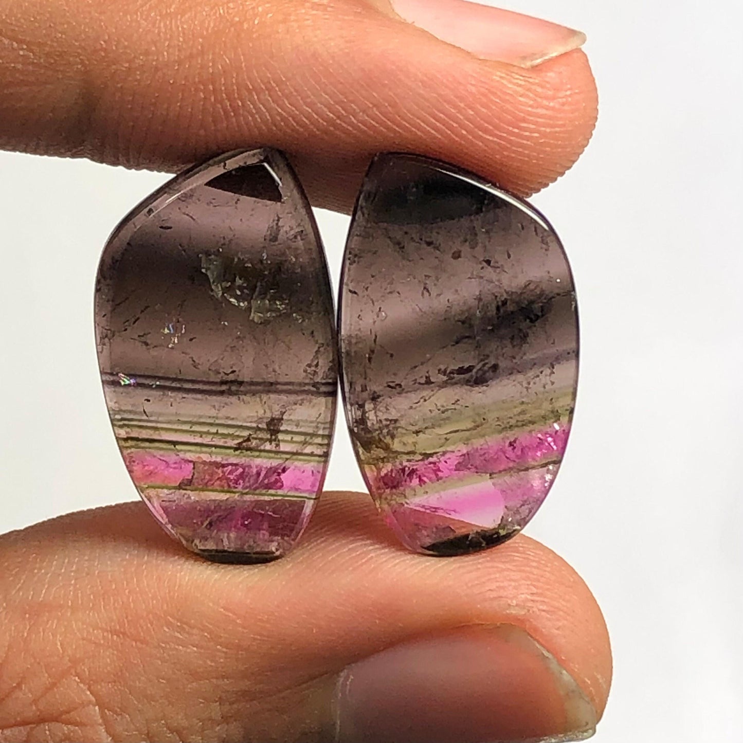 Rainbow Tourmaline Faceted Pair 14.60 ct - Earrings Pair Stones