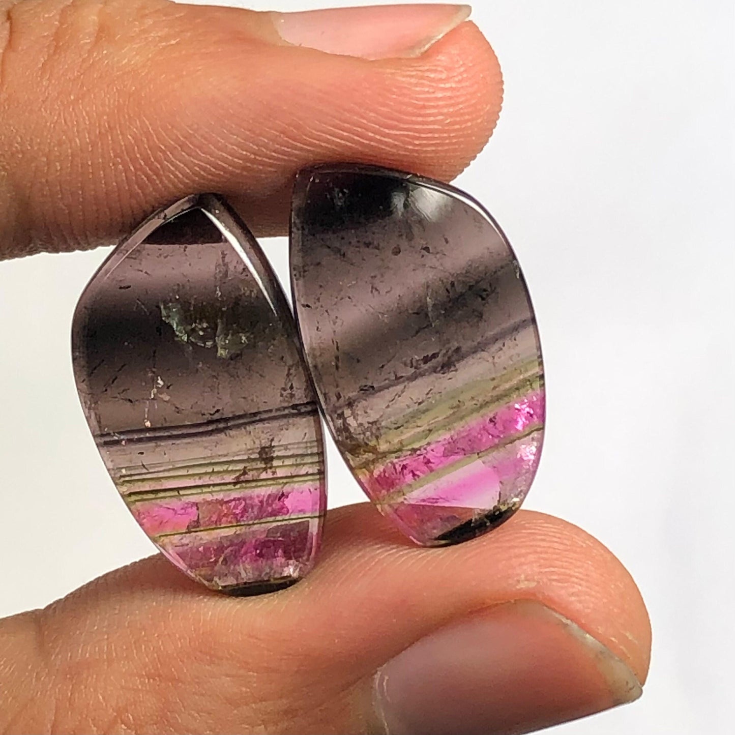 Rainbow Tourmaline Faceted Pair 14.60 ct - Earrings Pair Stones