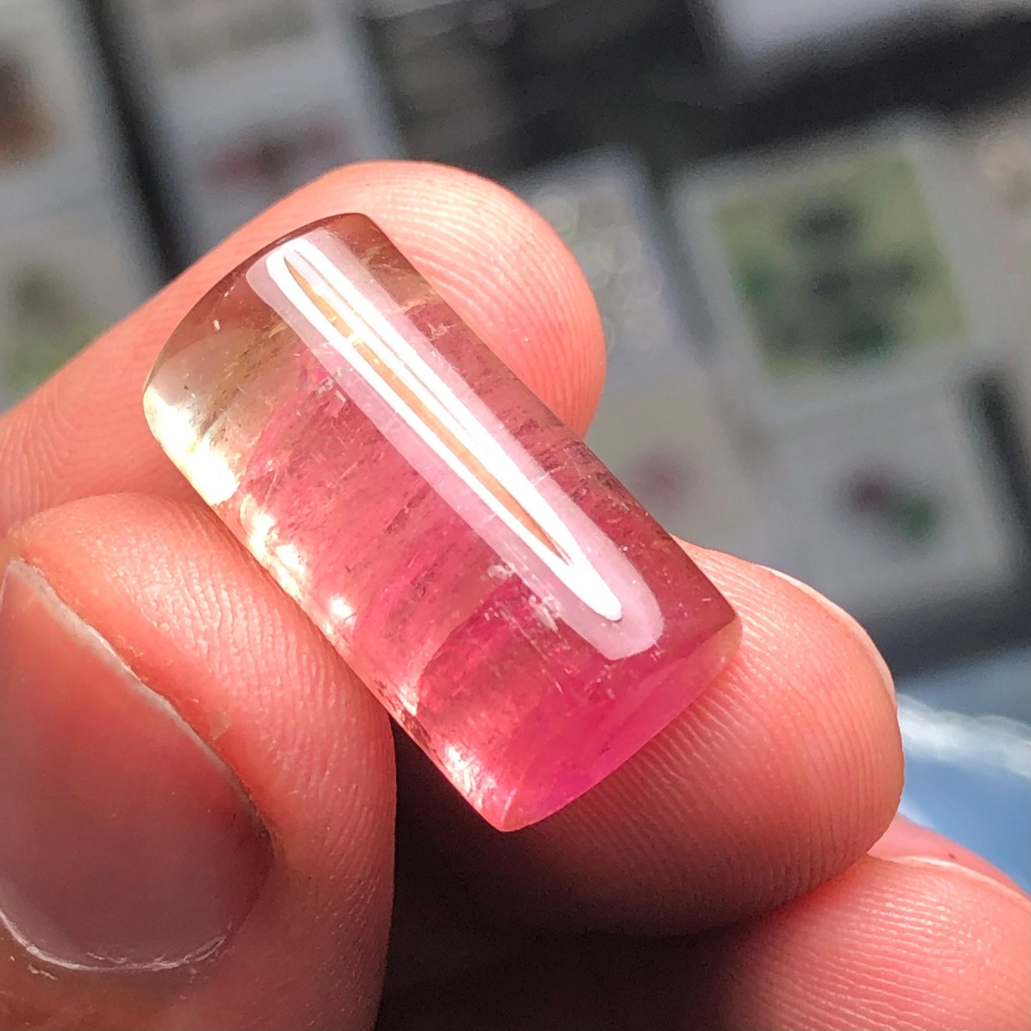 Watermelon Tourmaline Cabochon 20.45 ct - Loose Jewelry Gemstone