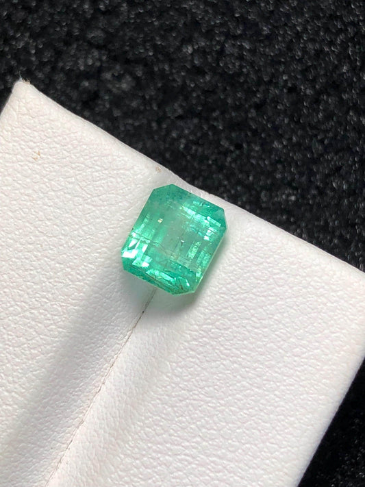 Emerald Faceted 2.35 ct - Panjsher Mine Afghanistan
