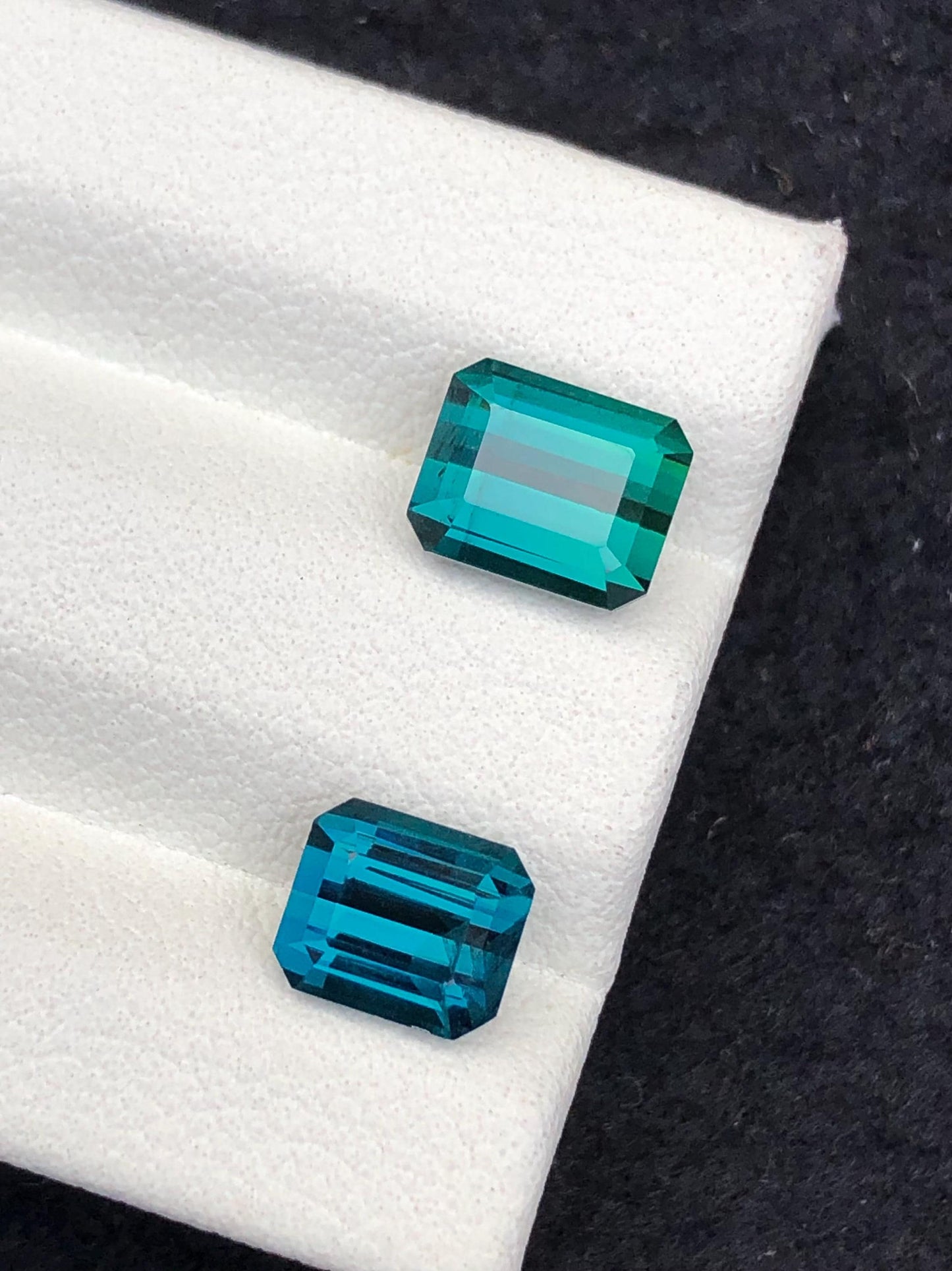 Blue Green Tourmaline Faceted 3.60 ct - Ring or Pendant Cut