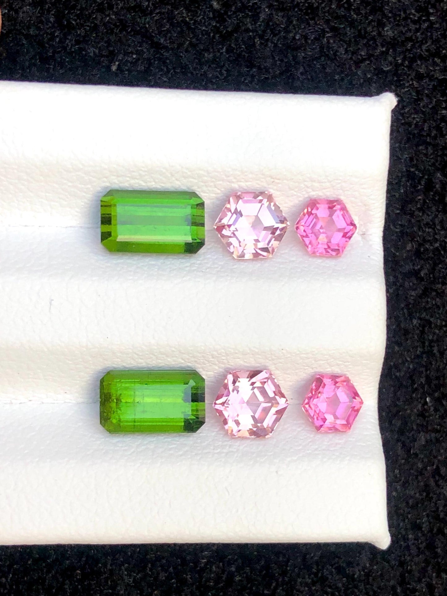 Green Pink Tourmaline Faceted 5.20 ct - Kunar Mines Wedding Jewelry