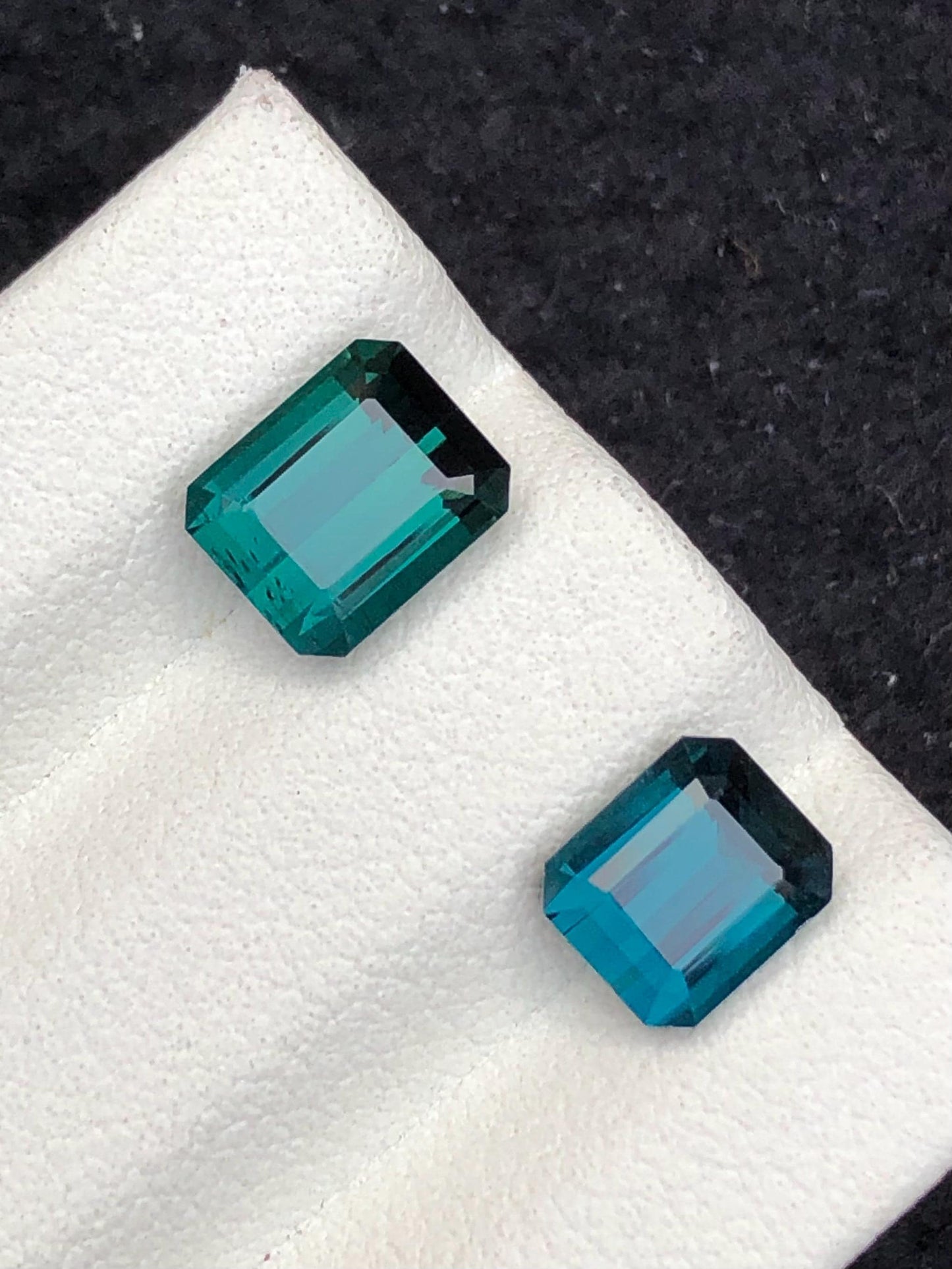 Blue Green Tourmaline Faceted 3.60 ct - Ring or Pendant Cut