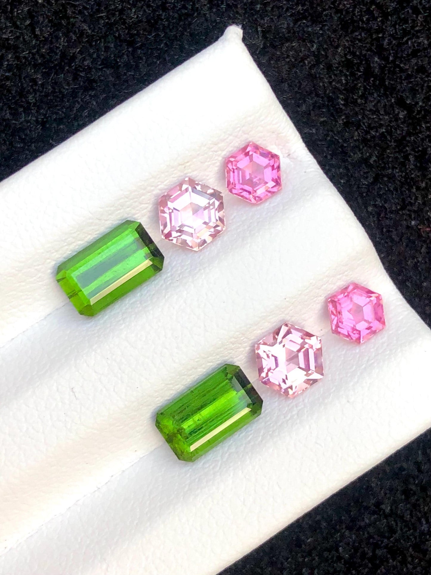 Green Pink Tourmaline Faceted 5.20 ct - Kunar Mines Wedding Jewelry