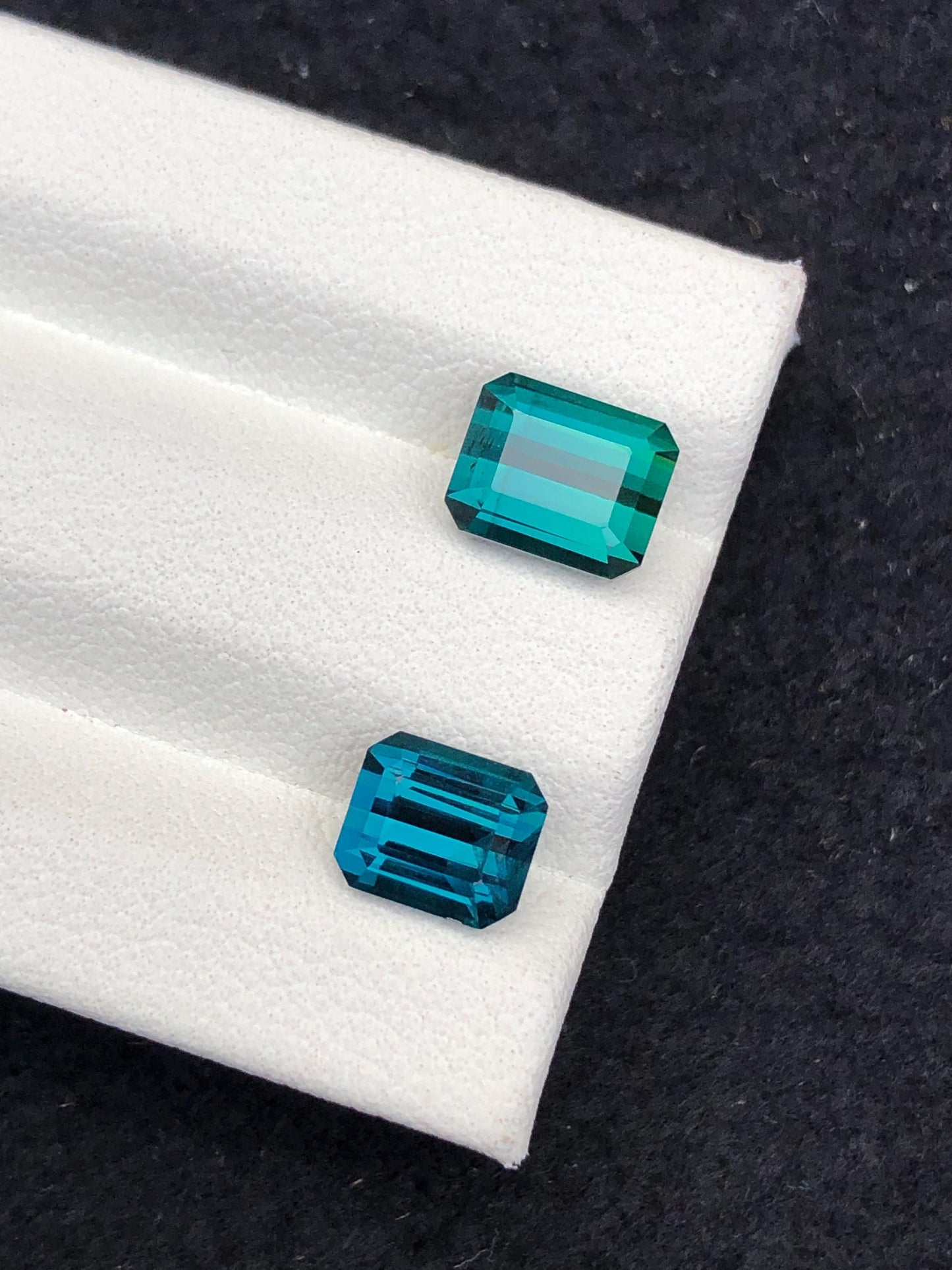 Blue Green Tourmaline Faceted 3.60 ct - Ring or Pendant Cut