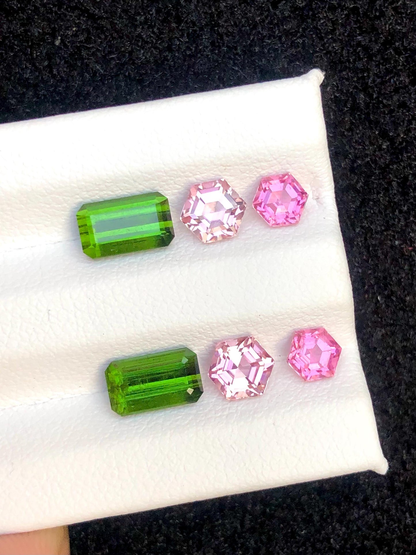 Green Pink Tourmaline Faceted 5.20 ct - Kunar Mines Wedding Jewelry