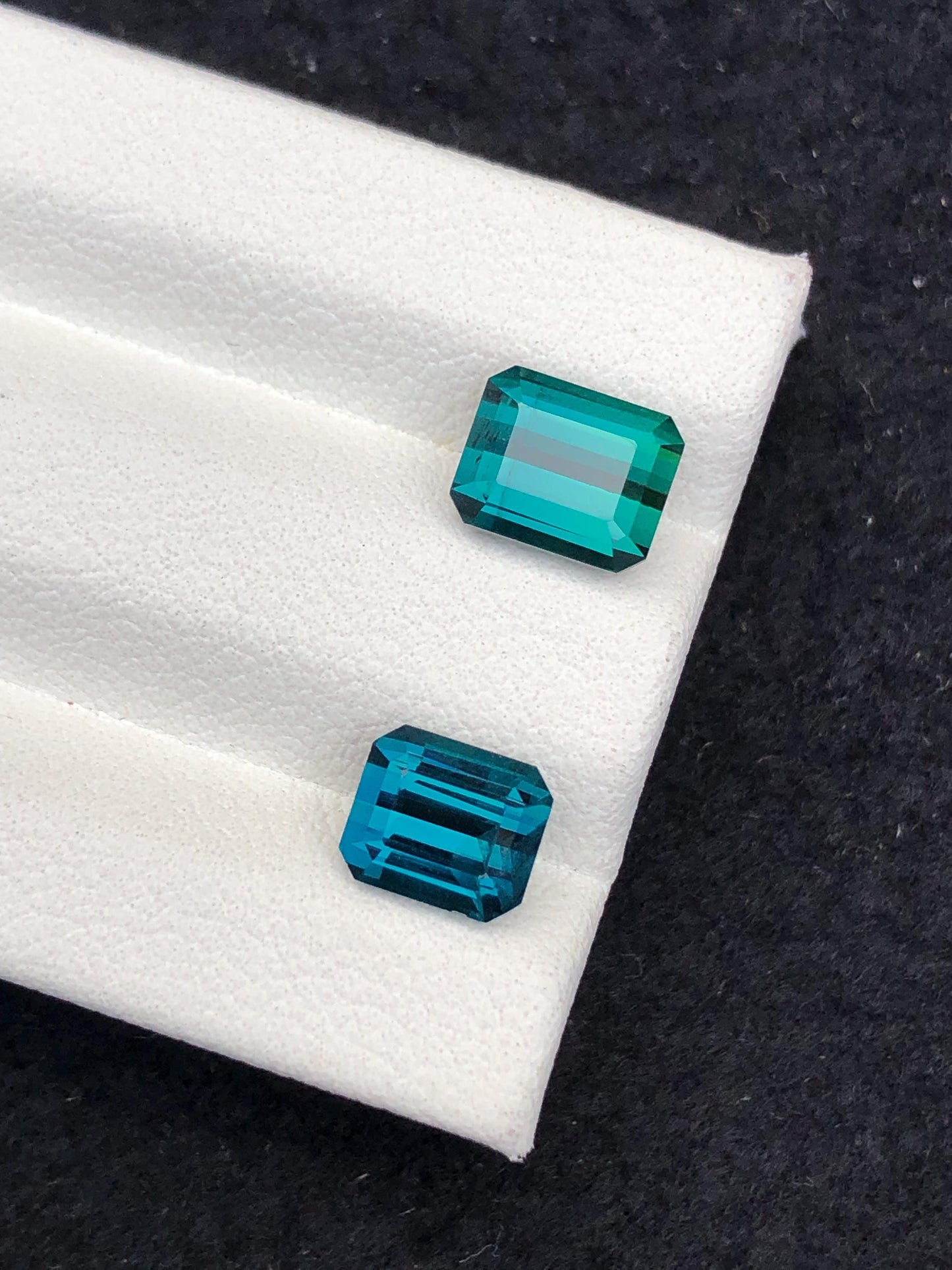 Blue Green Tourmaline Faceted 3.60 ct - Ring or Pendant Cut