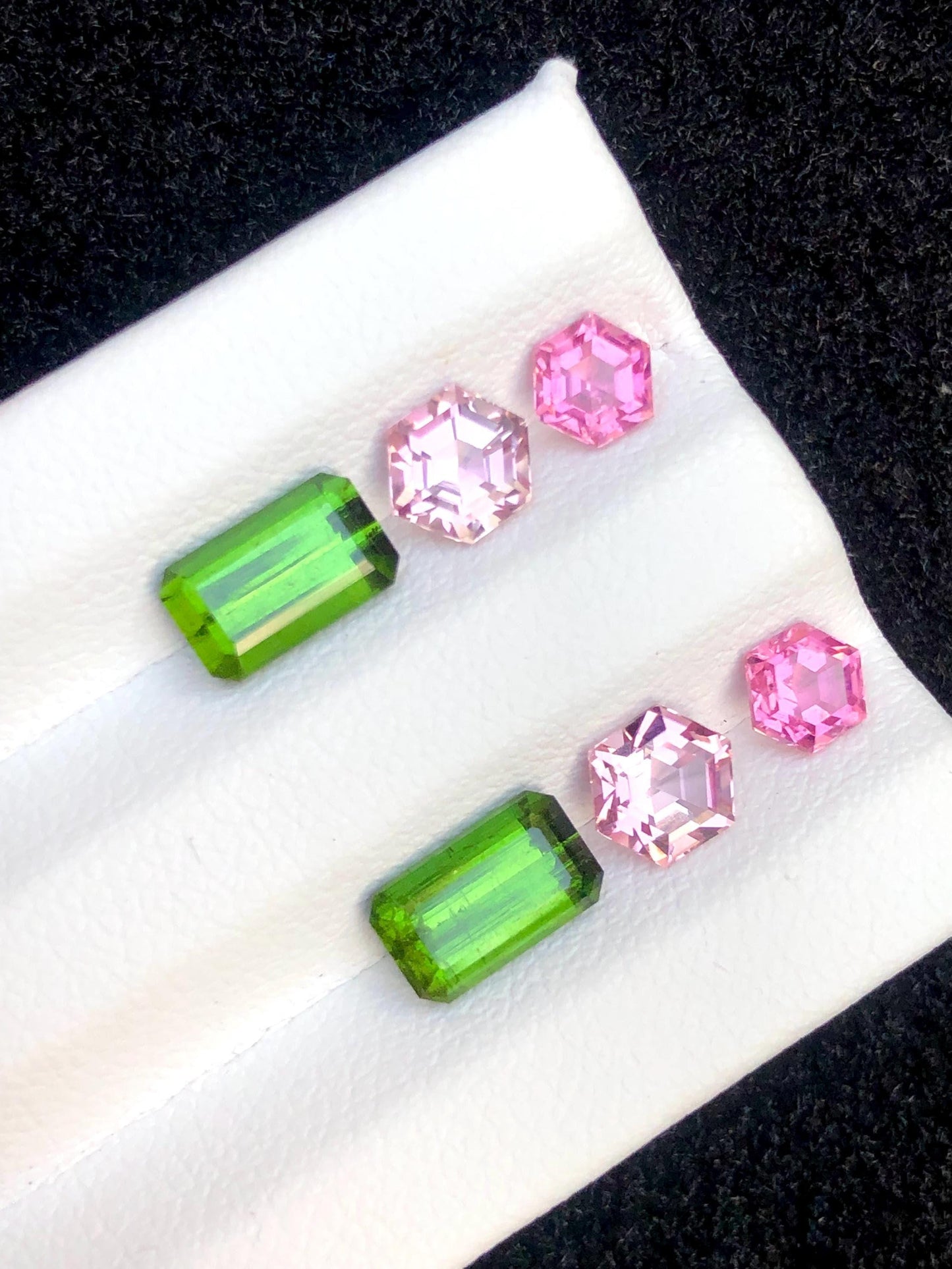 Green Pink Tourmaline Faceted 5.20 ct - Kunar Mines Wedding Jewelry