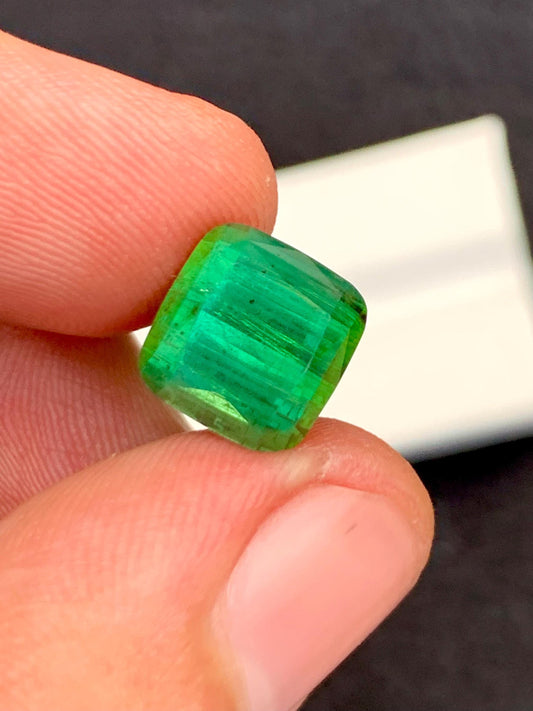 Green Tourmaline Faceted 7.55 ct - Kunar Mines Jewelry Accent