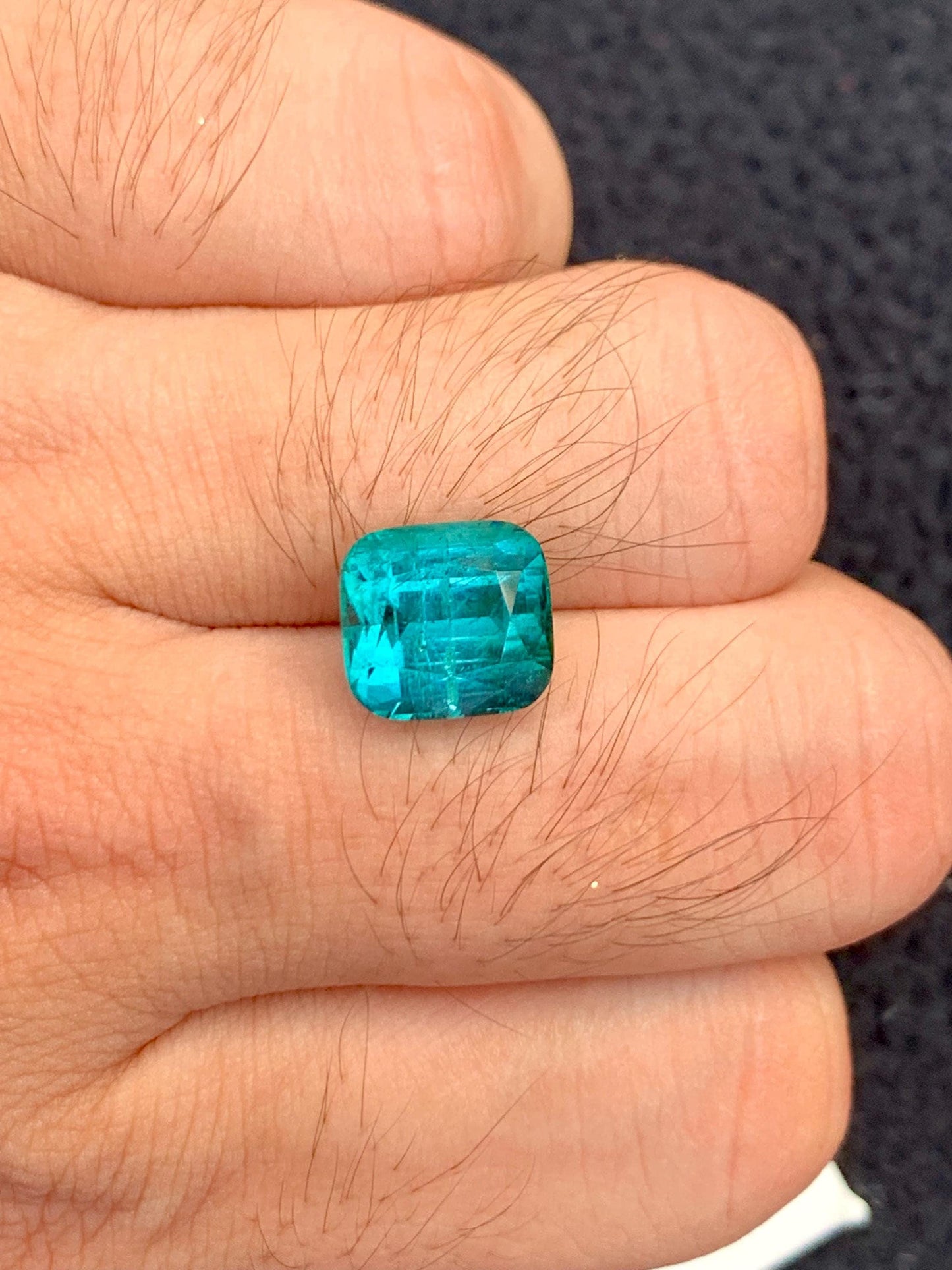 Blue Tourmaline Faceted 6.85 ct - Wedding Jewelry Cut