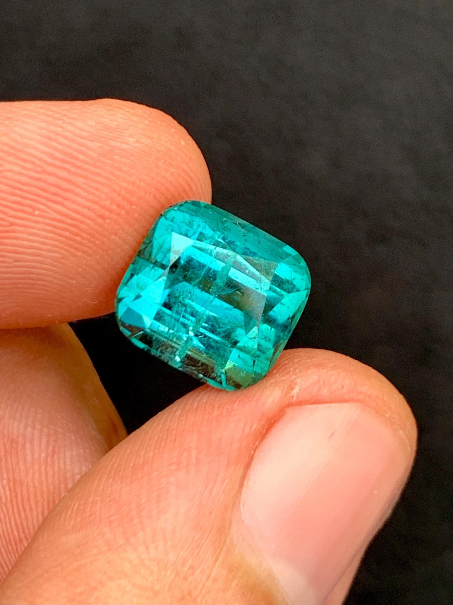 Blue Tourmaline Faceted 6.85 ct - Wedding Jewelry Cut