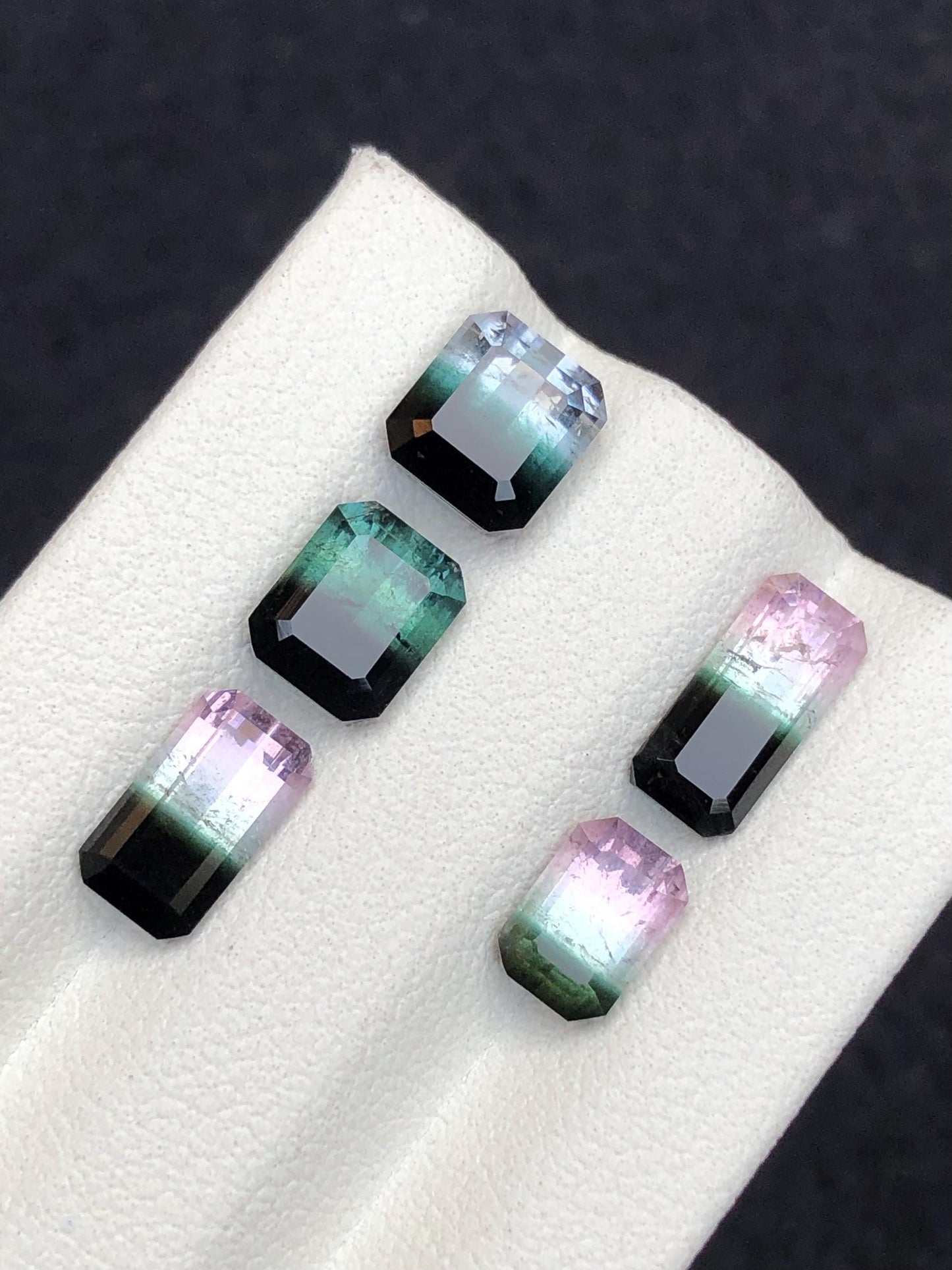 Bi Colour Tourmaline Faceted Lot 7.70 ct - Fine Jewelry Parcel