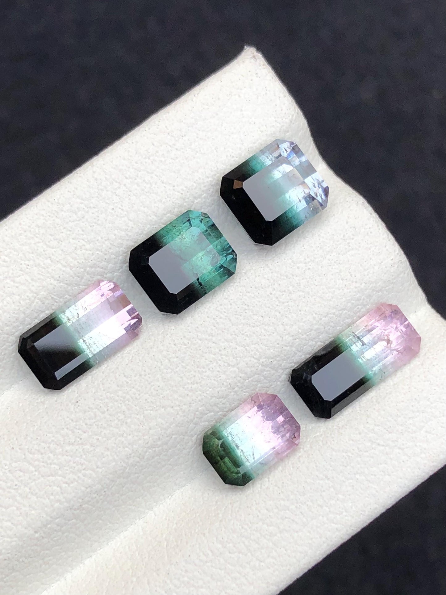 Bi Colour Tourmaline Faceted Lot 7.70 ct - Fine Jewelry Parcel