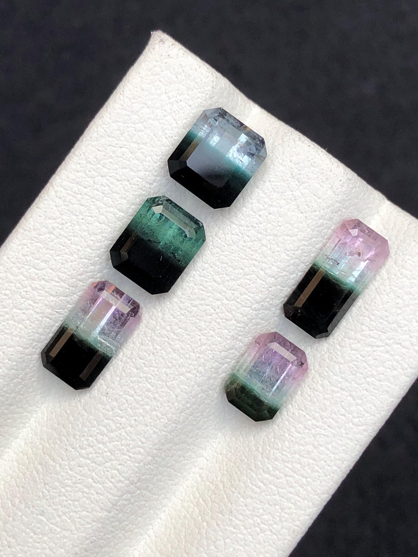 Bi Colour Tourmaline Faceted Lot 7.70 ct - Fine Jewelry Parcel