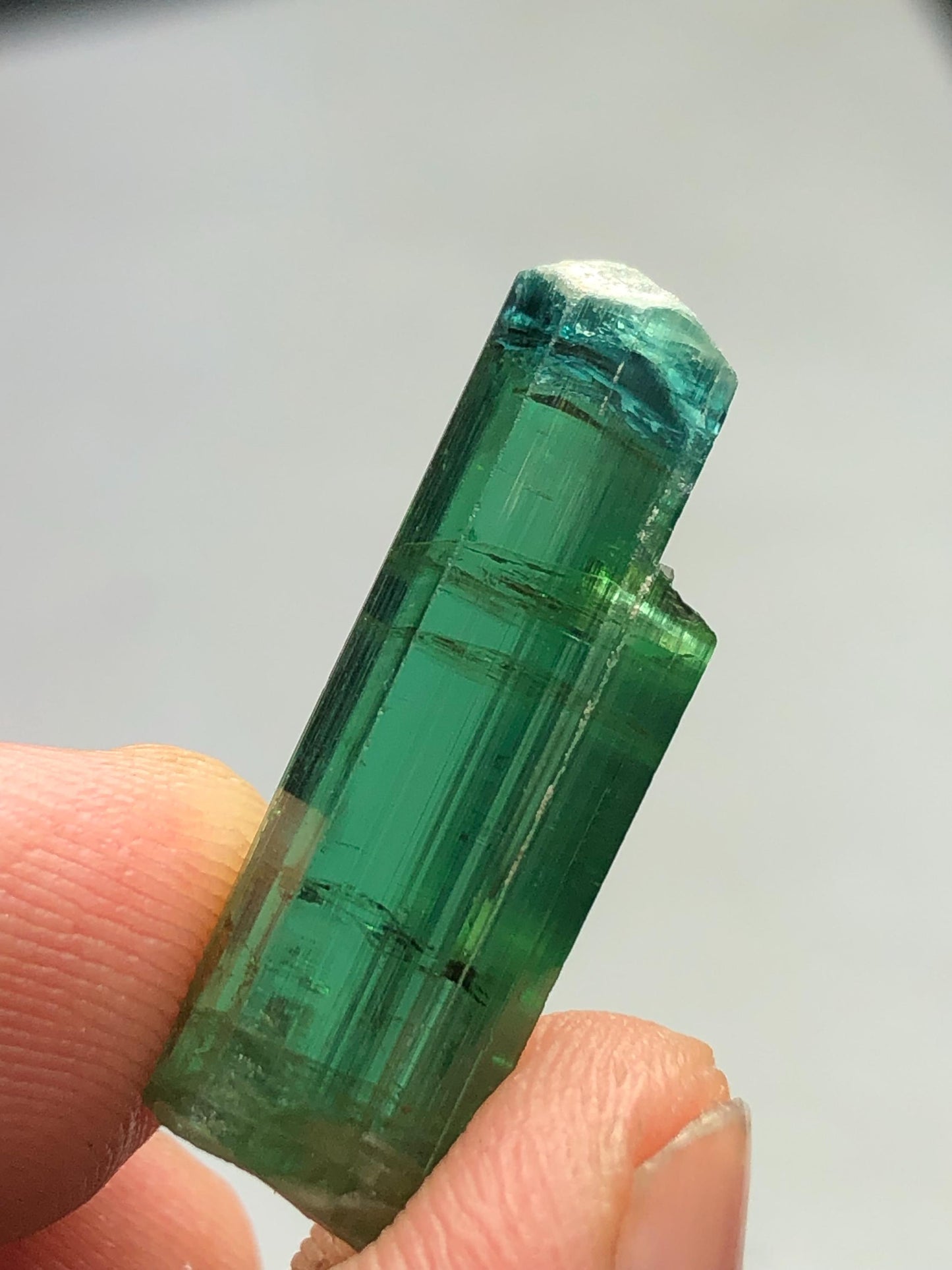 Bluish Green Tourmaline Crystal 14 ct - Healing Crystal Piece