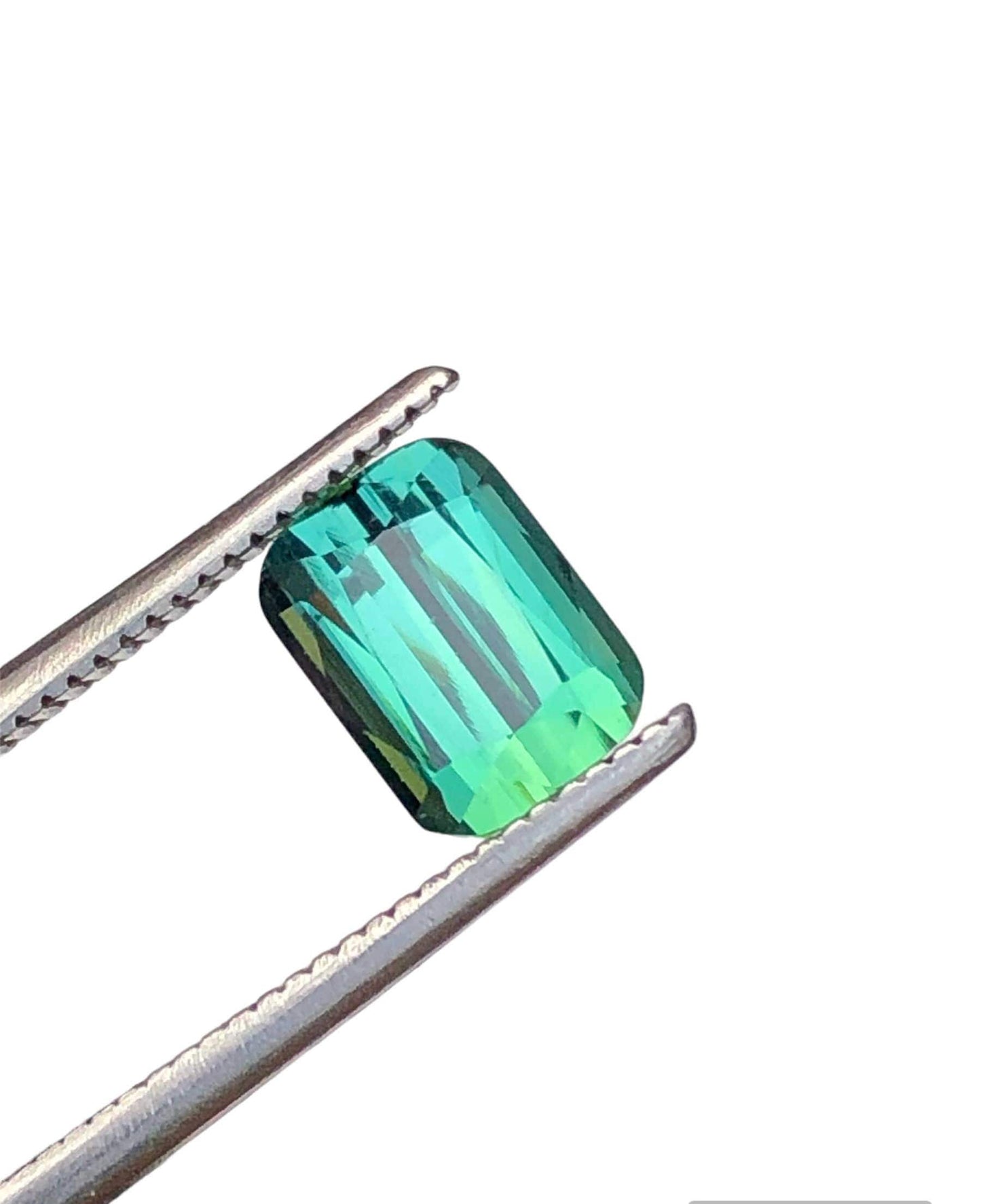 Blue Green Tourmaline Faceted 1.30 ct - Calibrated Ring Size