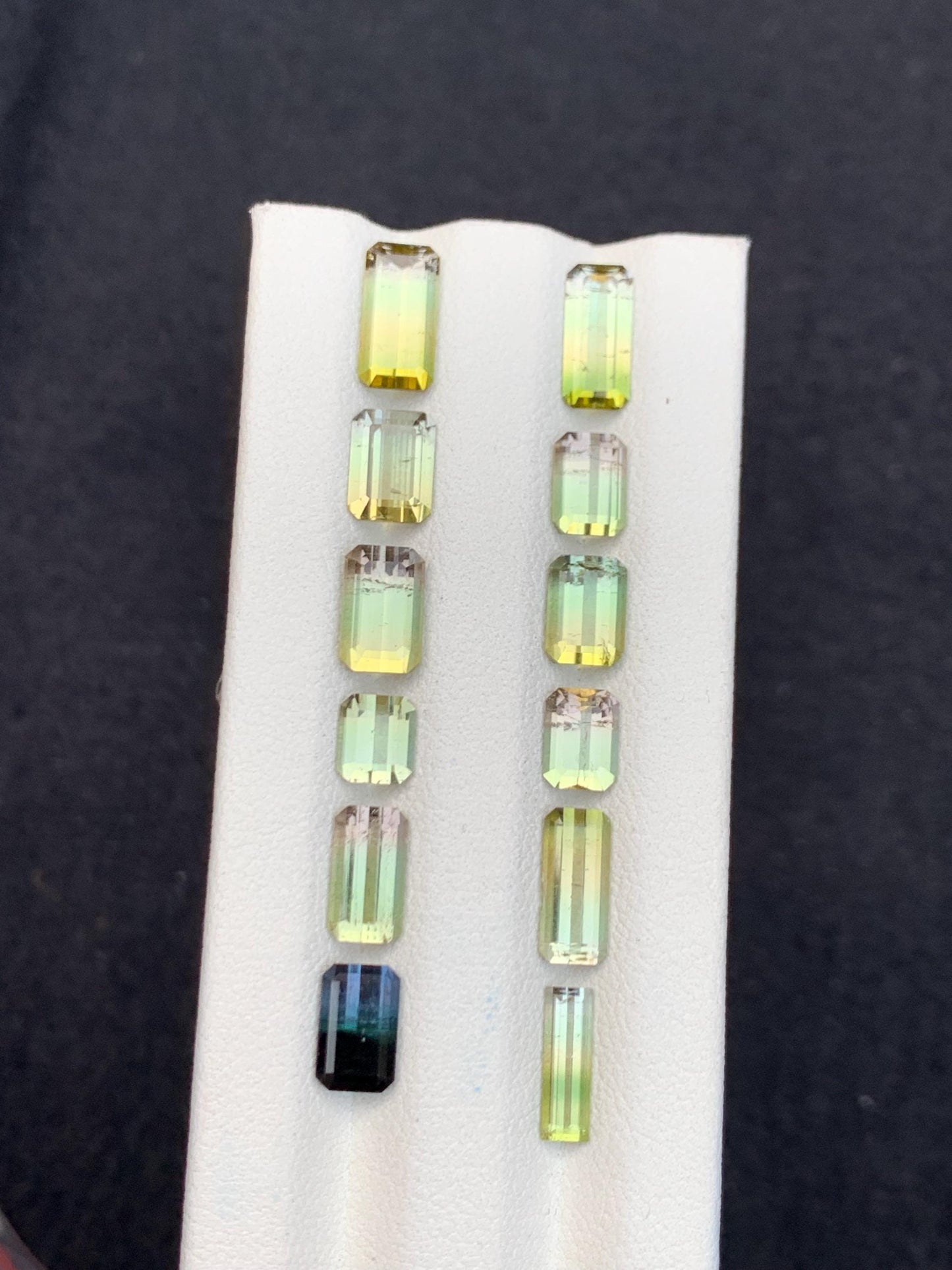 Bi Colour Tourmaline Faceted Lot 14 ct - Fine Jewelry Parcel