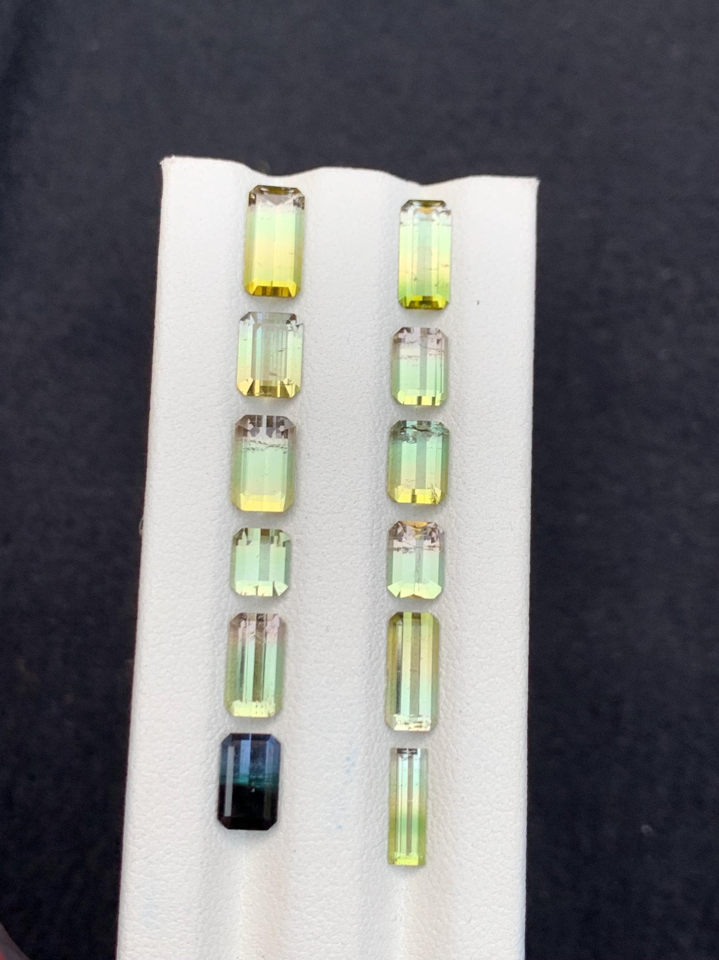 Bi Colour Tourmaline Faceted Lot 14 ct - Fine Jewelry Parcel