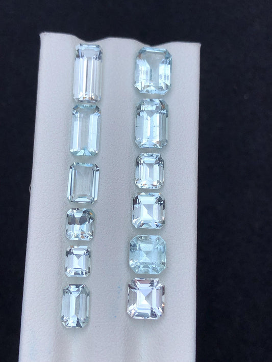 Aquamarine Faceted Lot 19.50 ct - Loose Jewelry Parcel