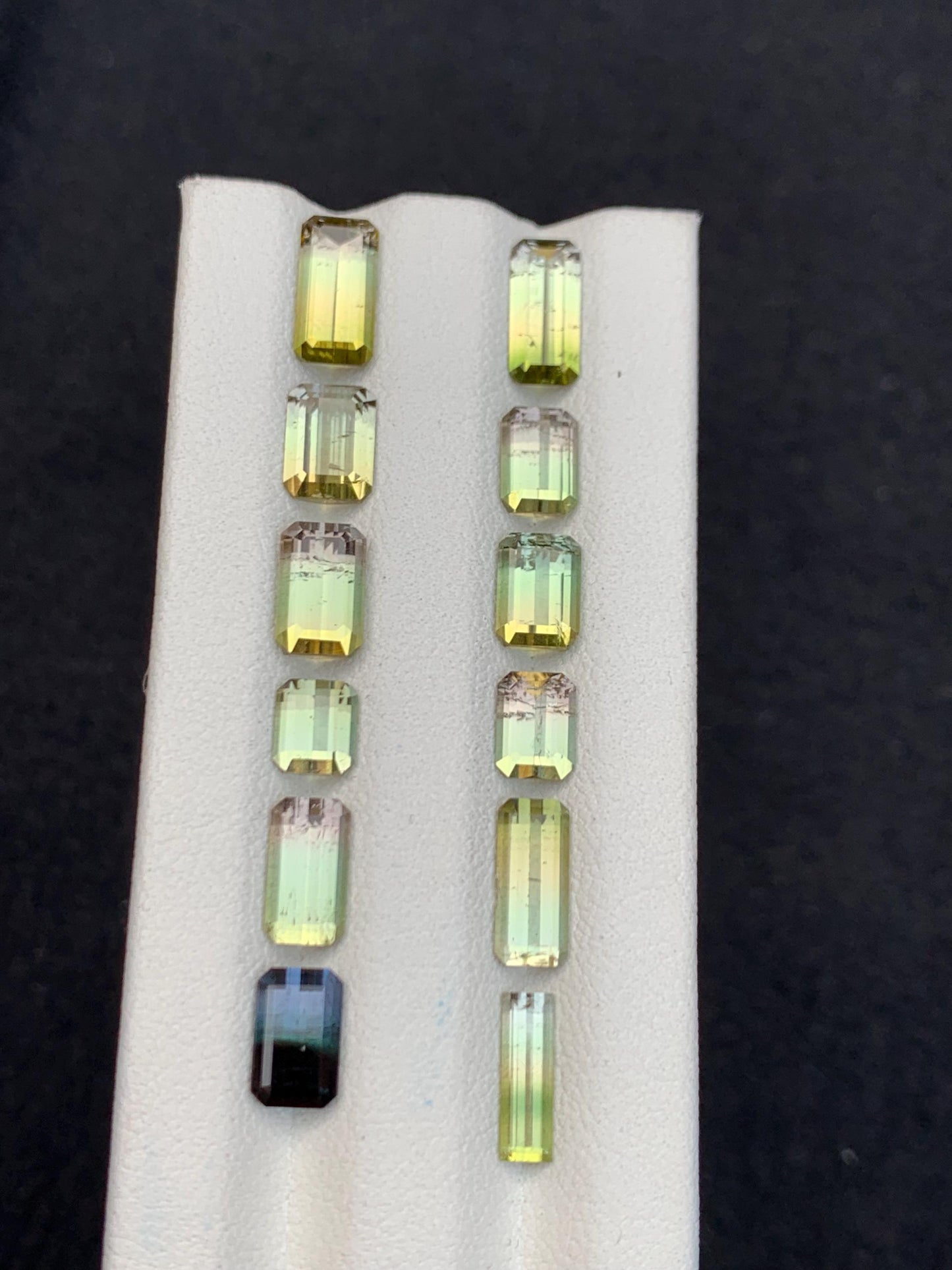 Bi Colour Tourmaline Faceted Lot 14 ct - Fine Jewelry Parcel