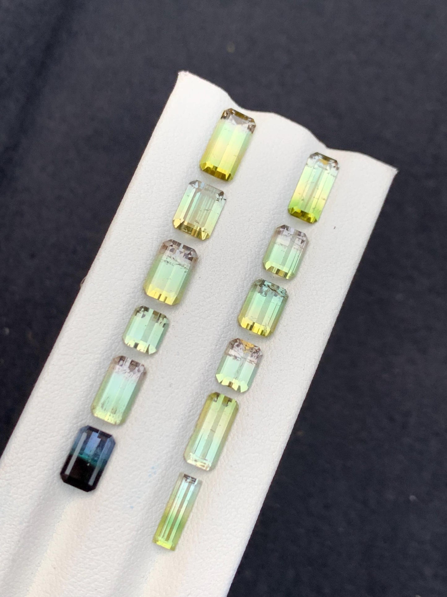 Bi Colour Tourmaline Faceted Lot 14 ct - Fine Jewelry Parcel