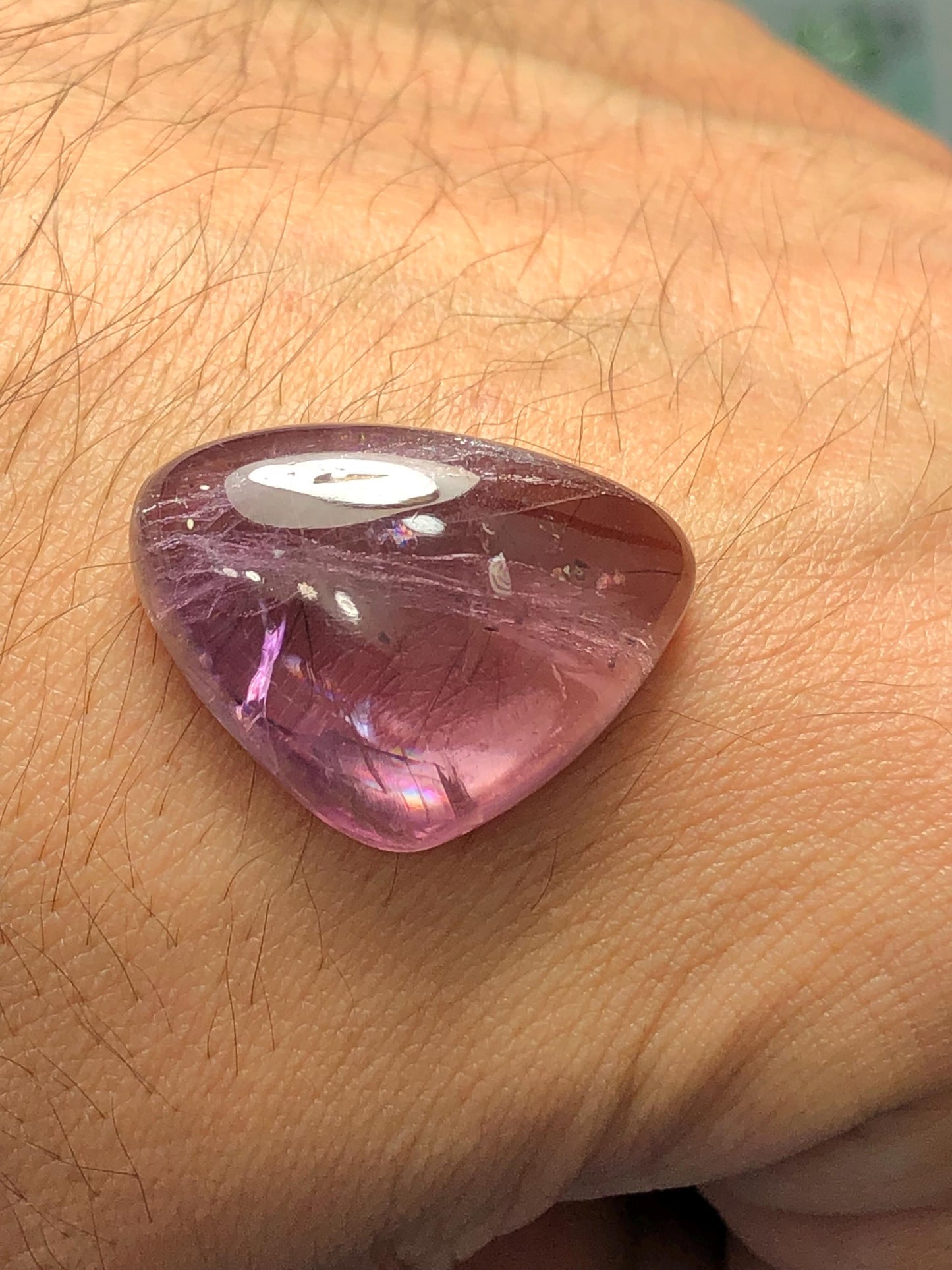 Diaspore Cabochon 31 ct - Flat Back Jewelry Design