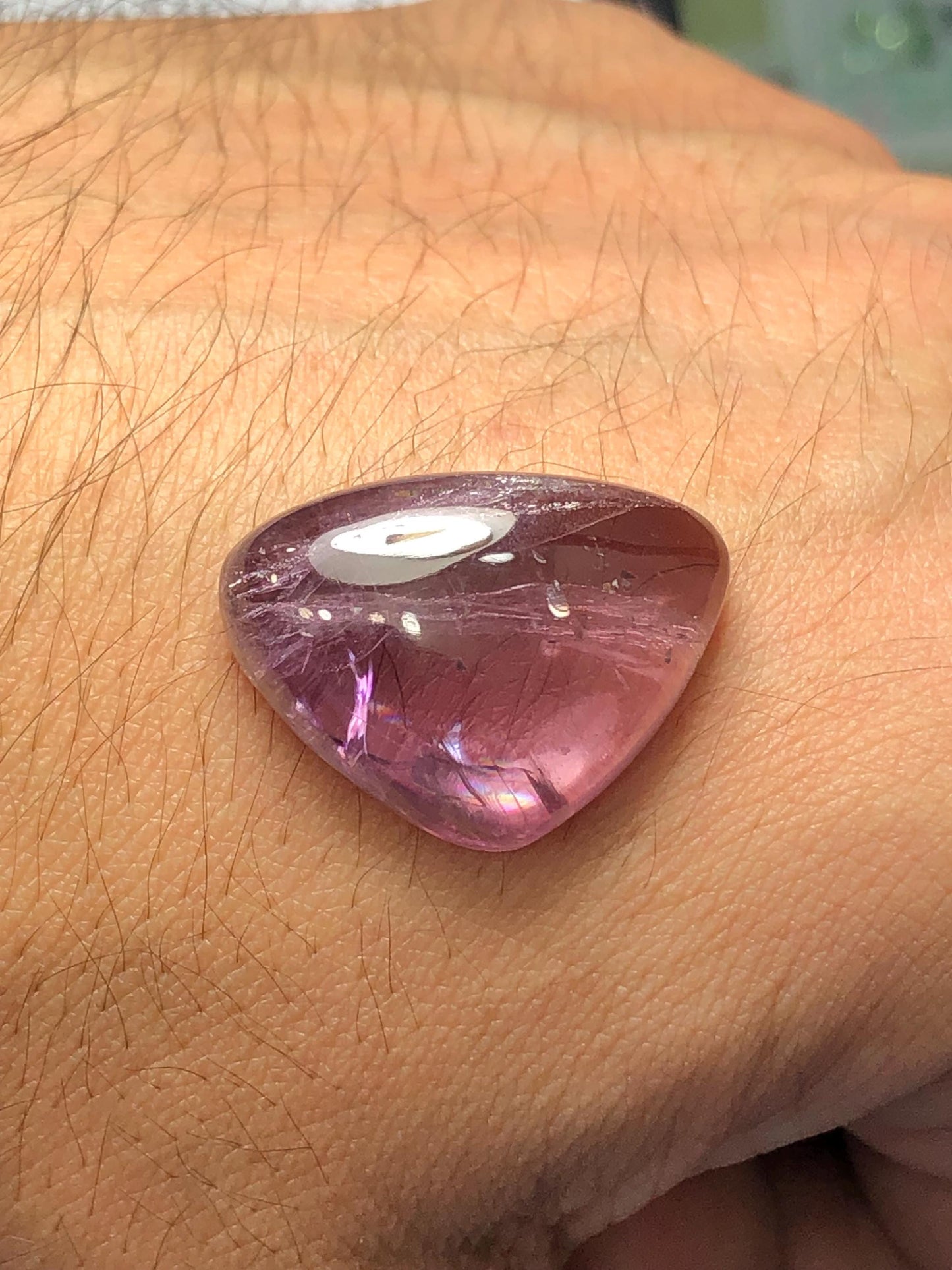 Diaspore Cabochon 31 ct - Flat Back Jewelry Design