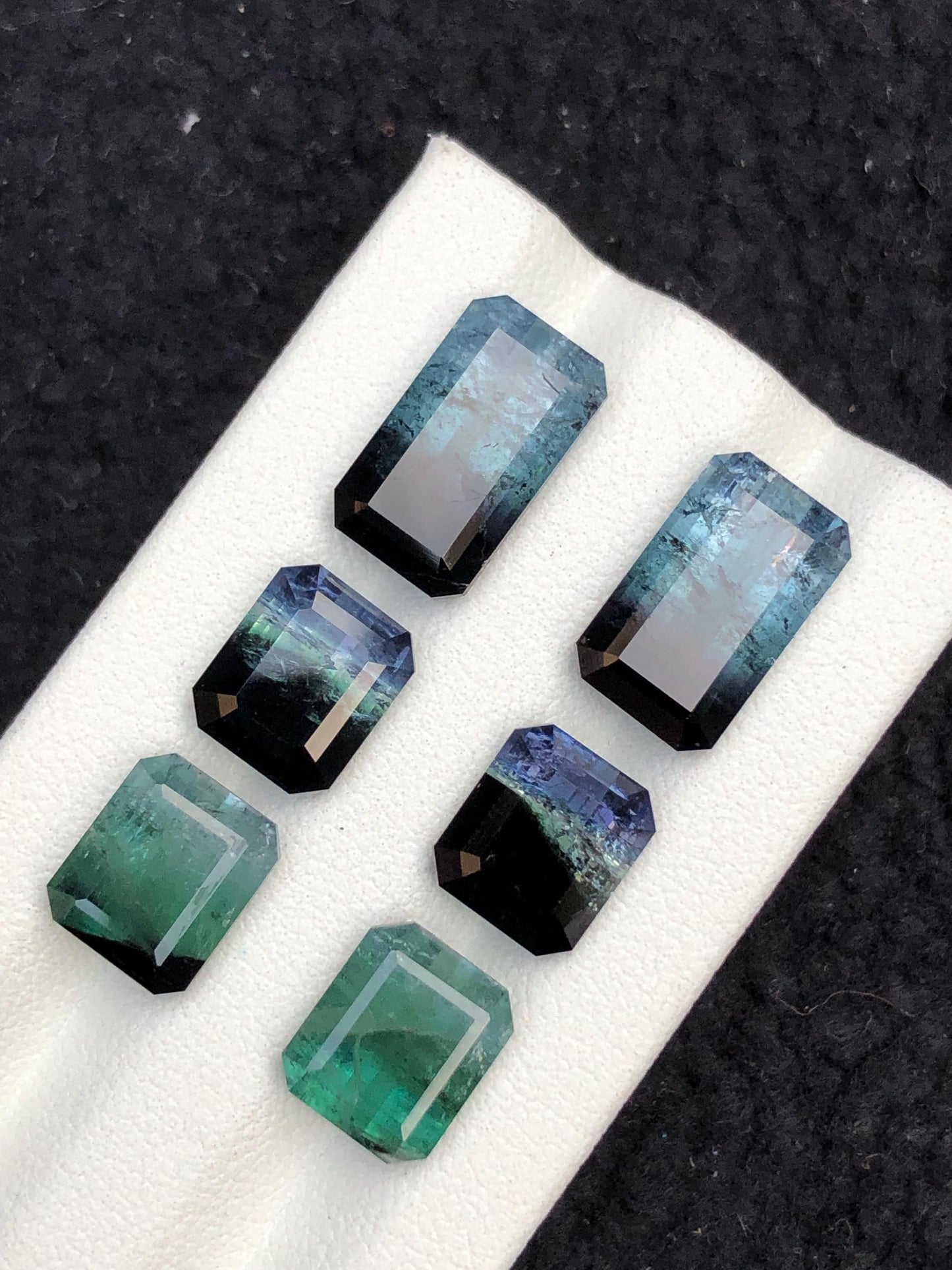 Bi Colour Tourmaline Faceted Pairs 25 ct - Jewelry Design Parcel