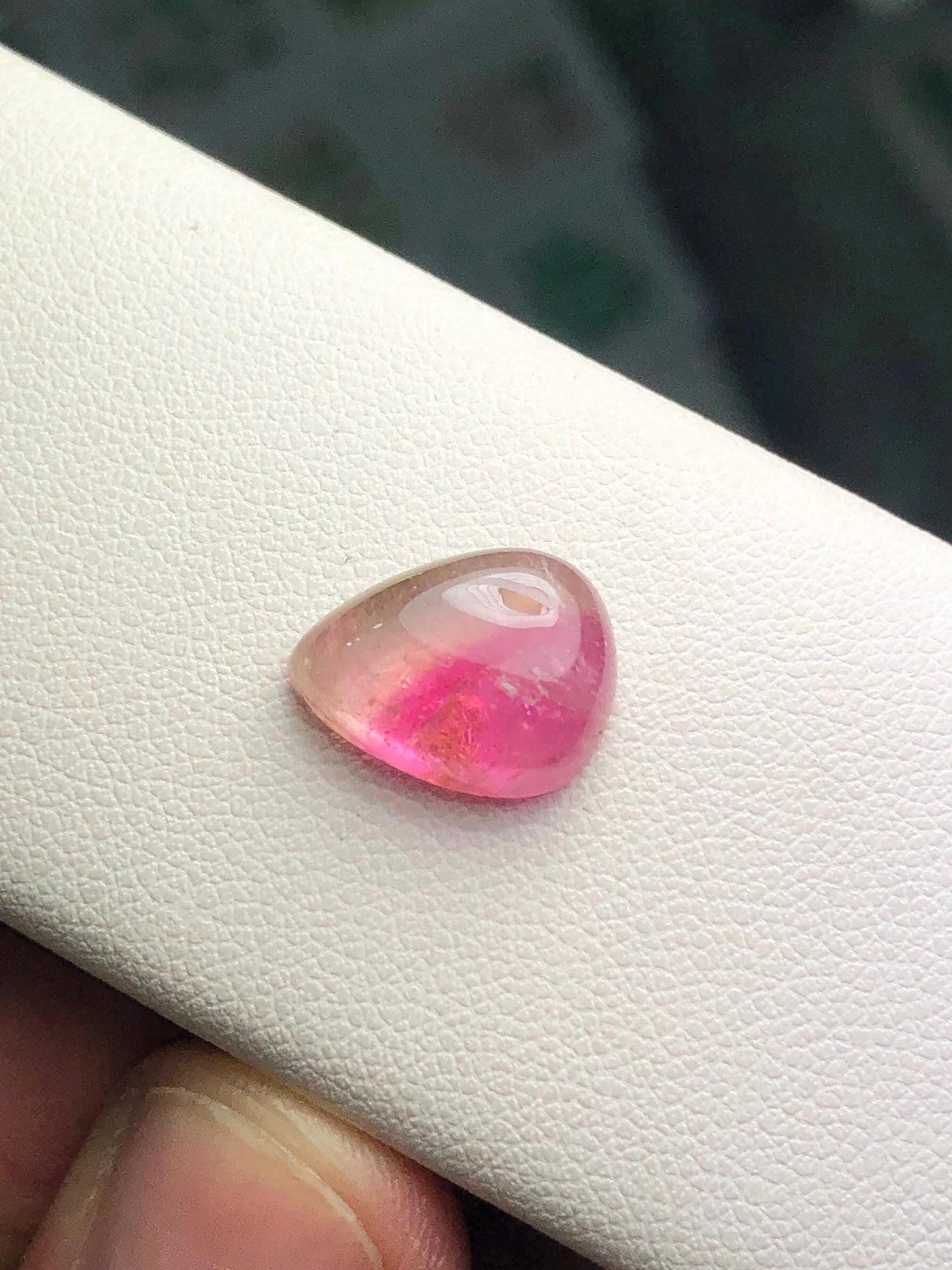 Bi Colour Tourmaline Cabochon 5.50 ct - Pendant Jewelry Design