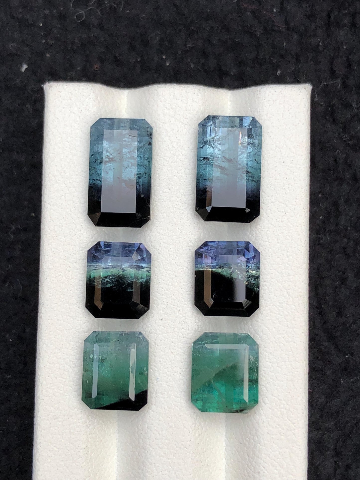 Bi Colour Tourmaline Faceted Pairs 25 ct - Jewelry Design Parcel