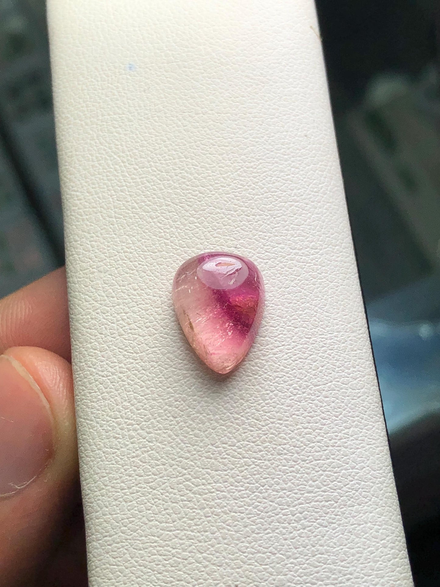 Bi Colour Tourmaline Cabochon 5.50 ct - Pendant Jewelry Design