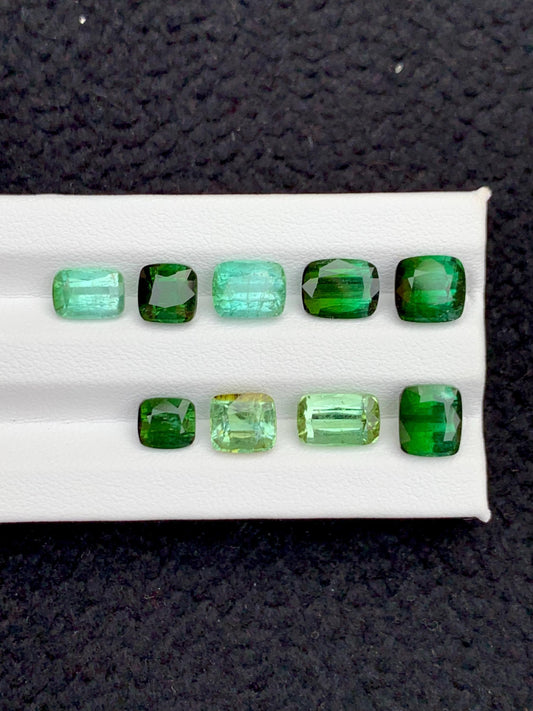 Green Tourmaline Faceted 16 ct - Kunar Mines Wedding Jewelry