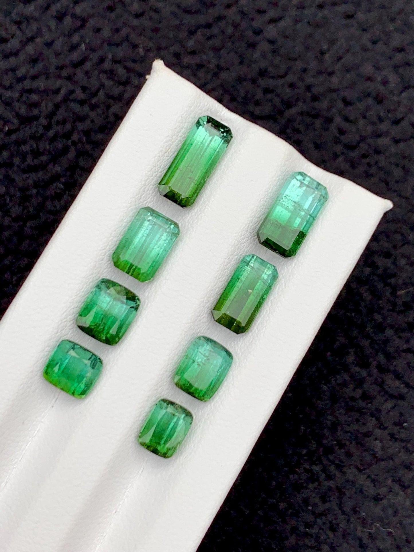 Green Tourmaline Faceted Lot 16 ct - Collector Jewelry Parcel