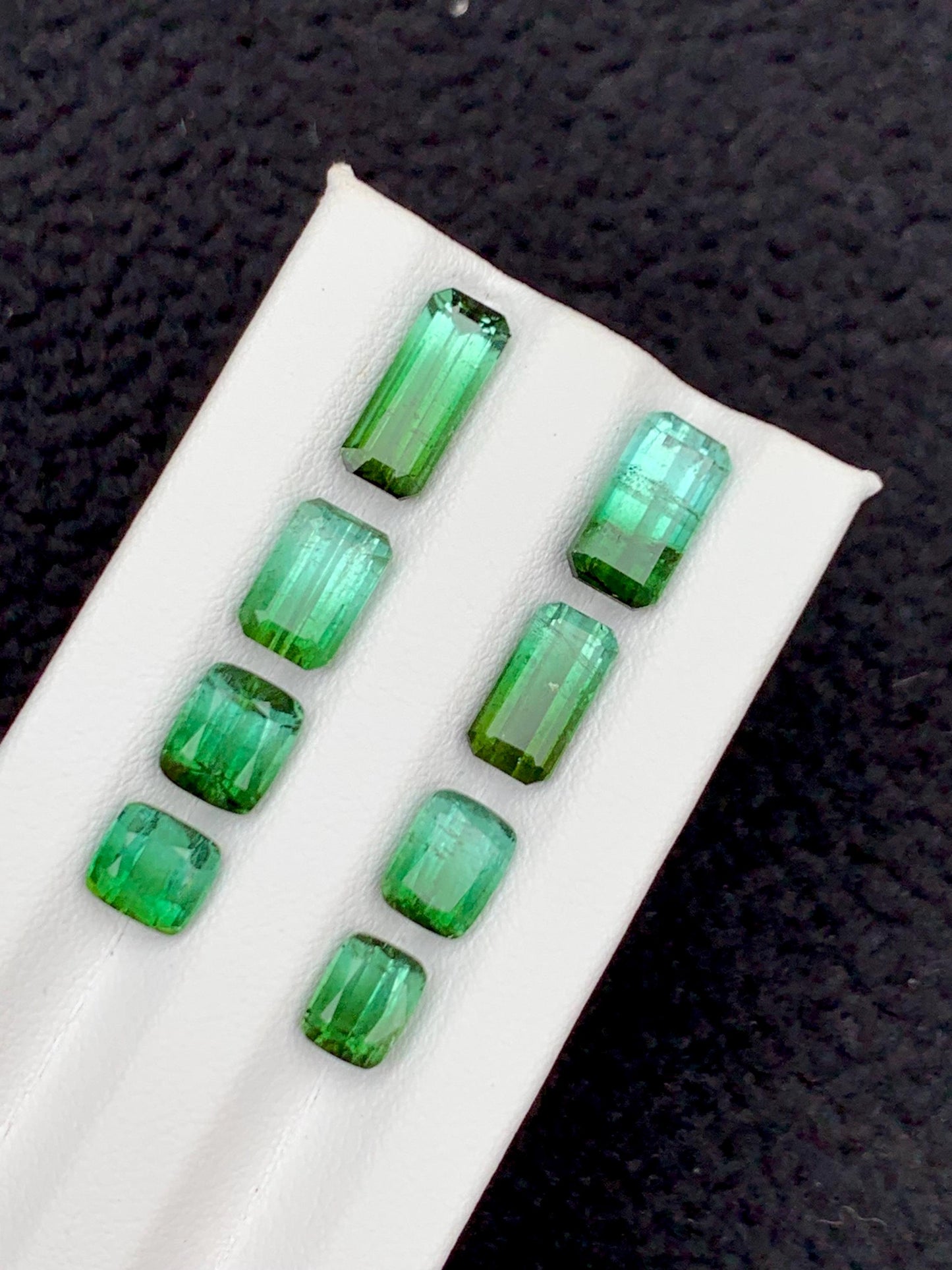 Green Tourmaline Faceted Lot 16 ct - Collector Jewelry Parcel