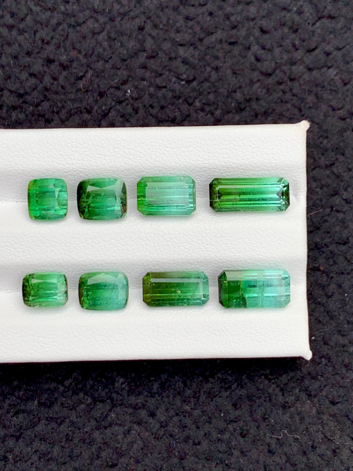 Green Tourmaline Faceted Lot 16 ct - Collector Jewelry Parcel