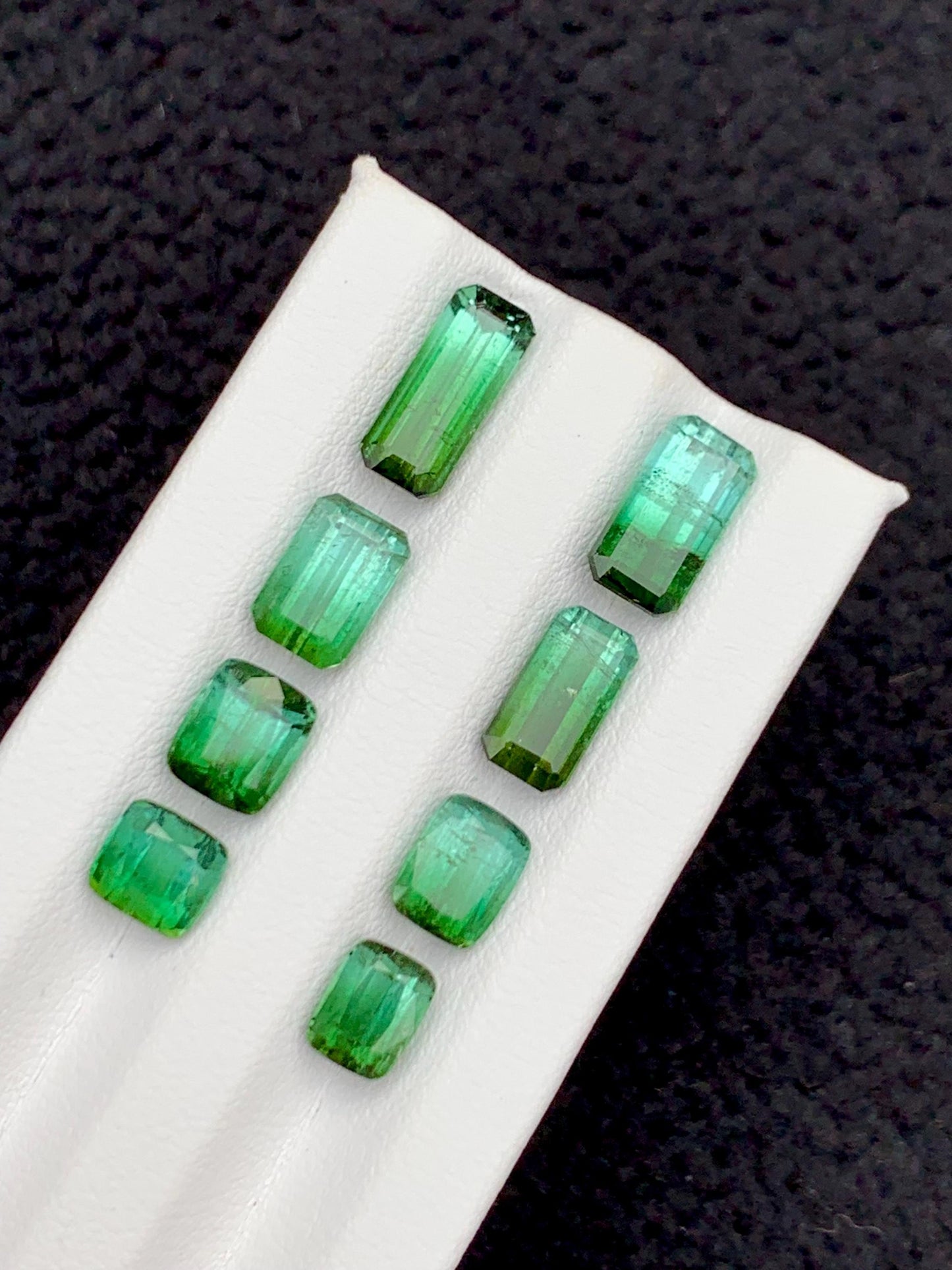 Green Tourmaline Faceted Lot 16 ct - Collector Jewelry Parcel