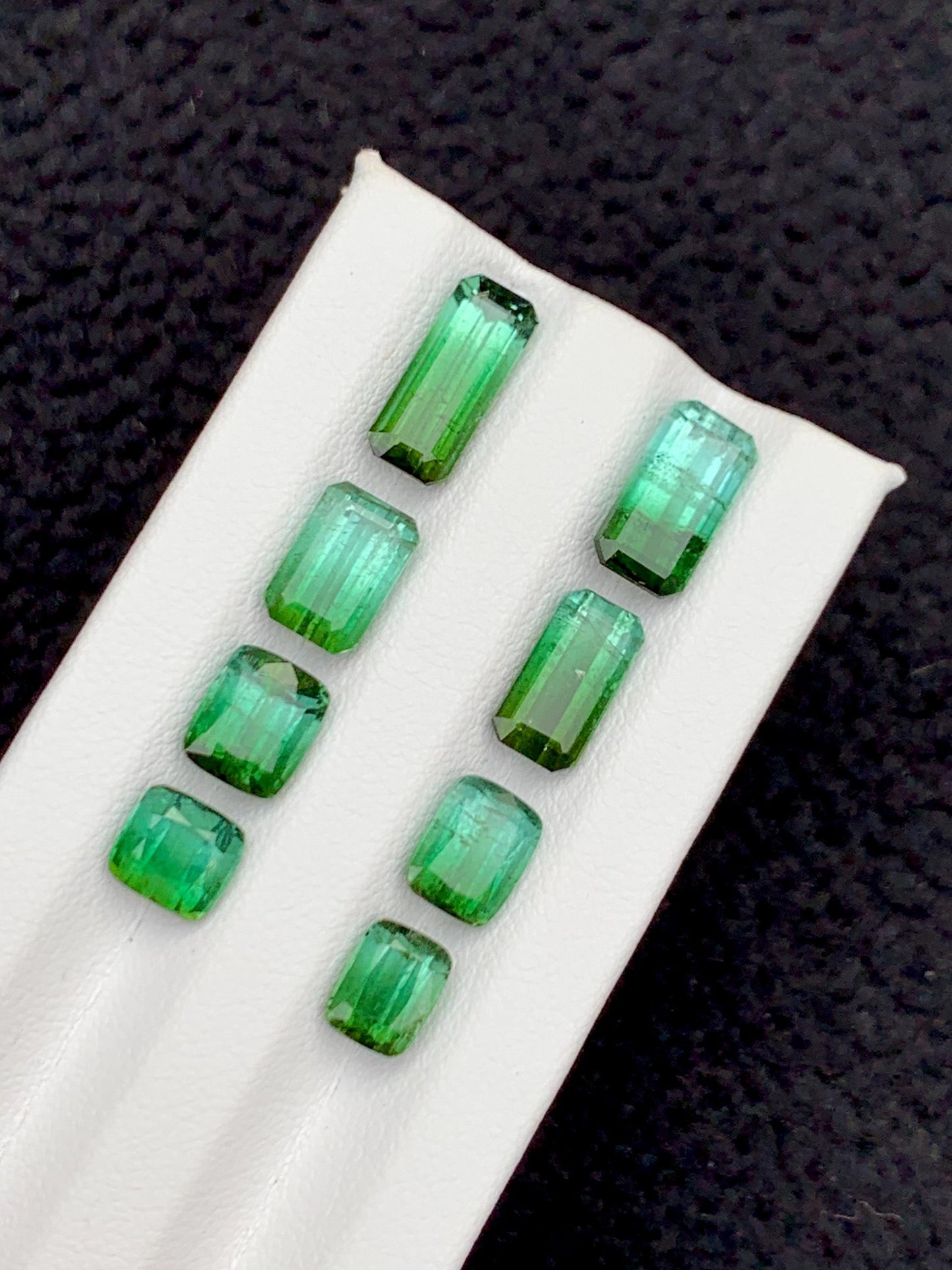 Green Tourmaline Faceted Lot 16 ct - Collector Jewelry Parcel