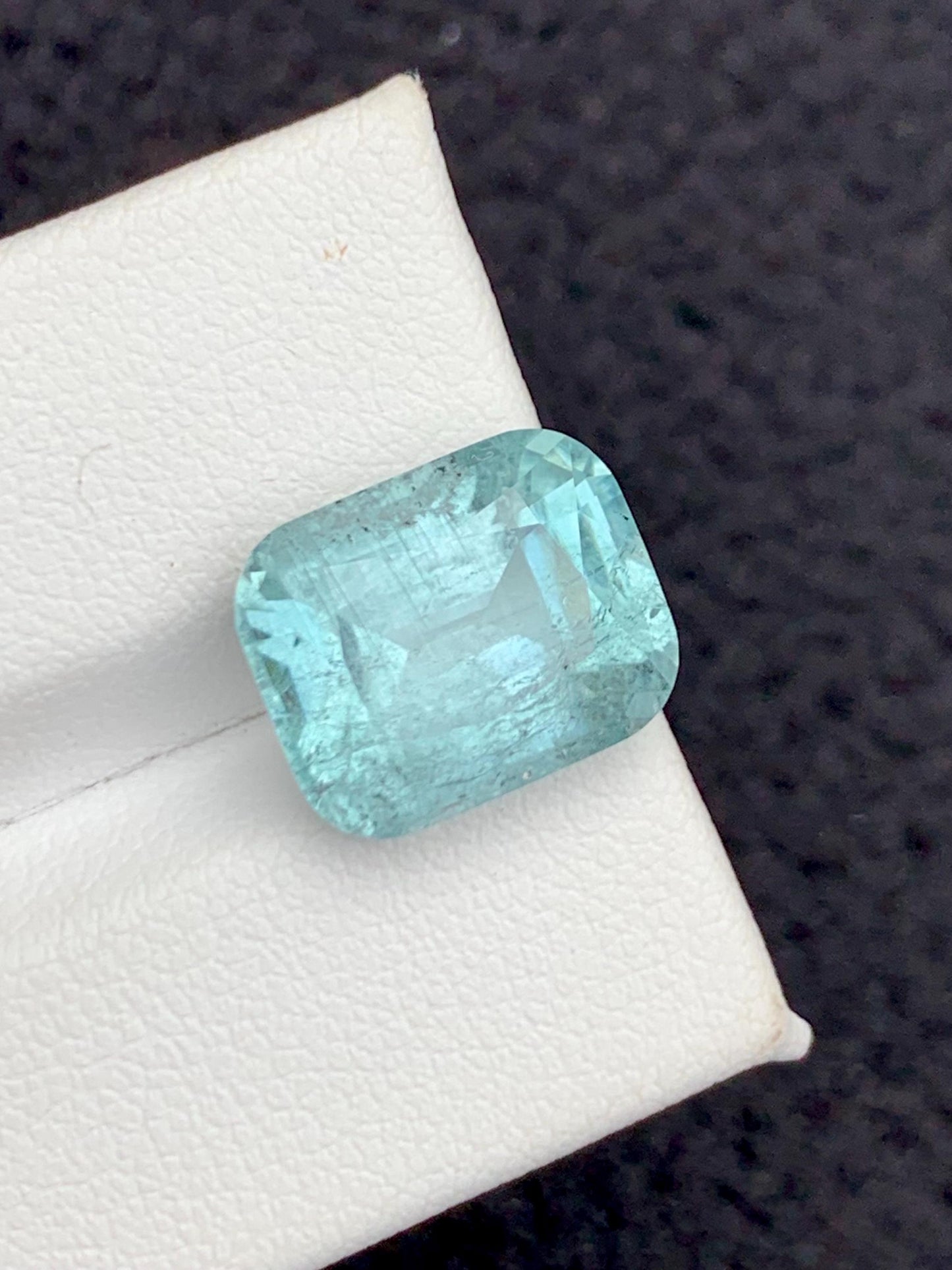 Sea Foam Tourmaline Faceted 7.90 ct - Kunar Mines Wedding Jewelry