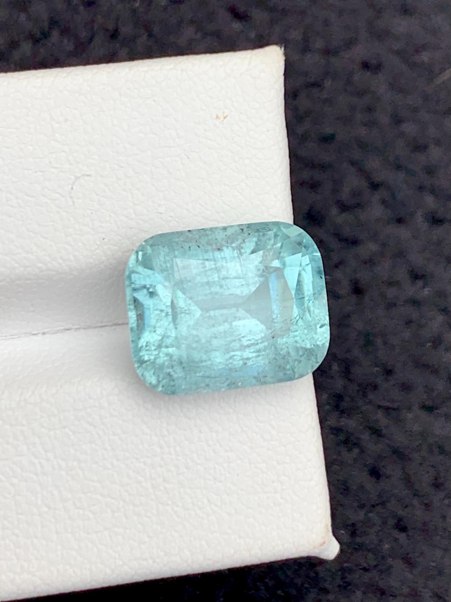 Sea Foam Tourmaline Faceted 7.90 ct - Kunar Mines Wedding Jewelry