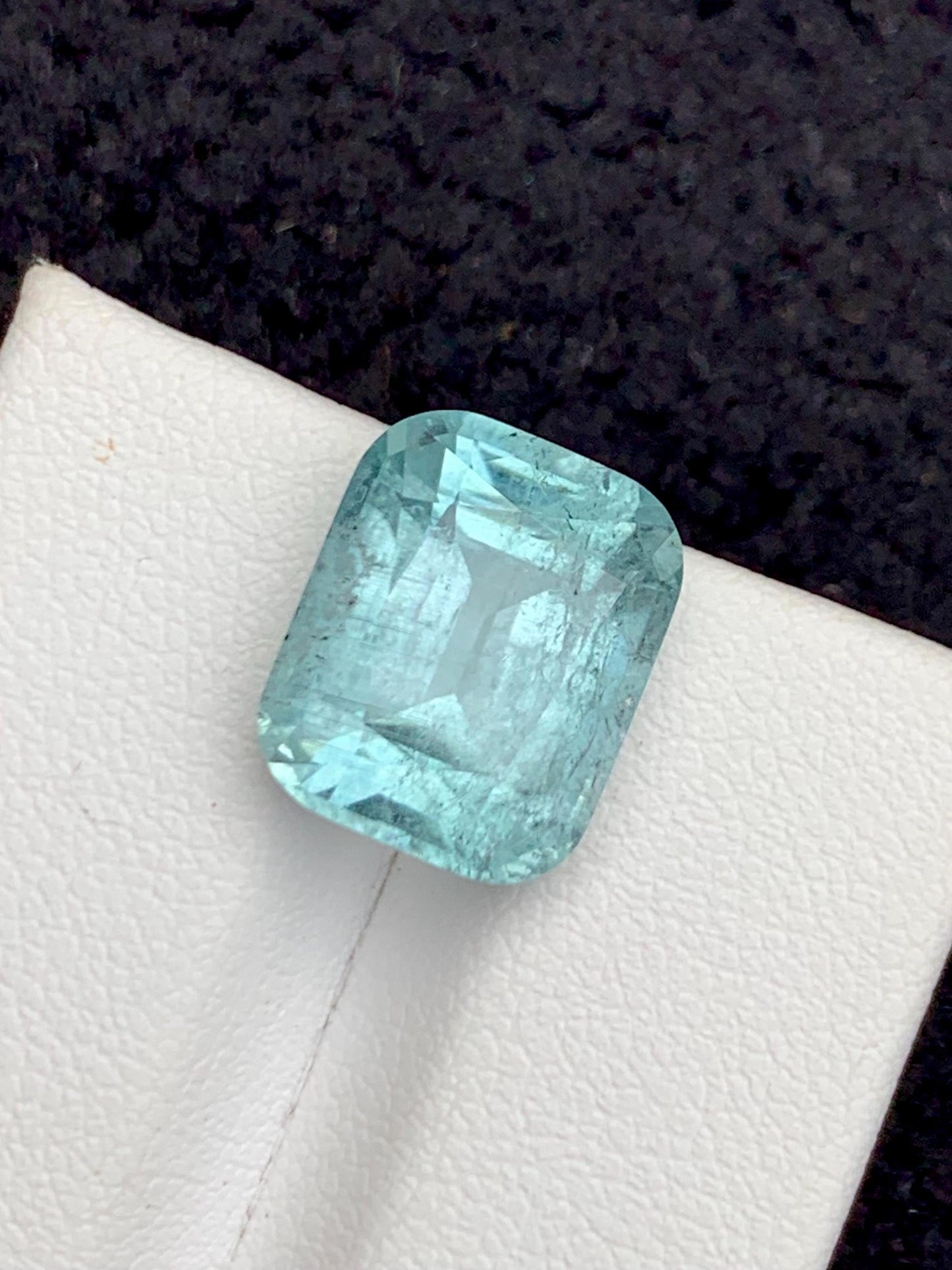 Sea Foam Tourmaline Faceted 7.90 ct - Kunar Mines Wedding Jewelry