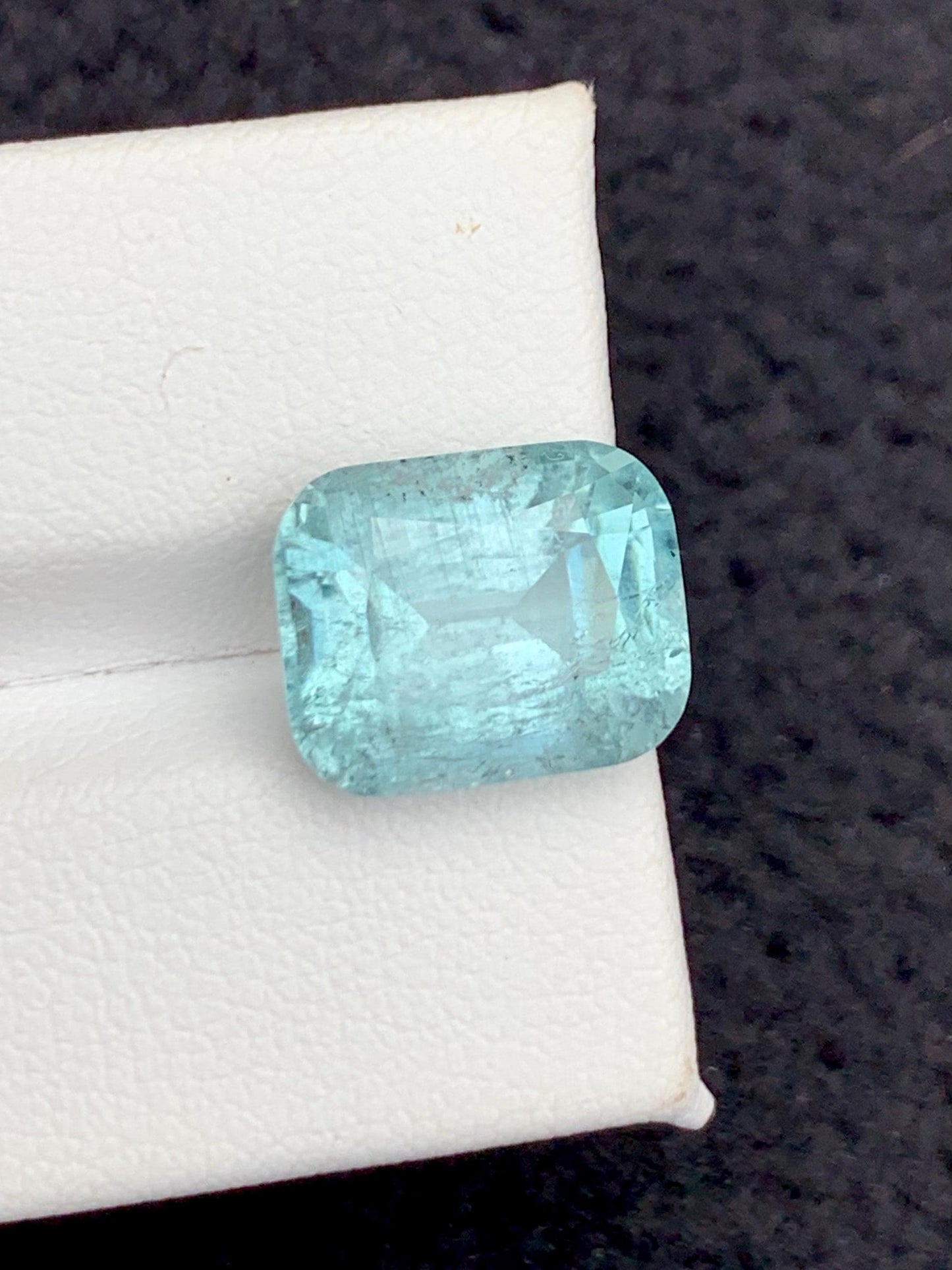 Sea Foam Tourmaline Faceted 7.90 ct - Kunar Mines Wedding Jewelry