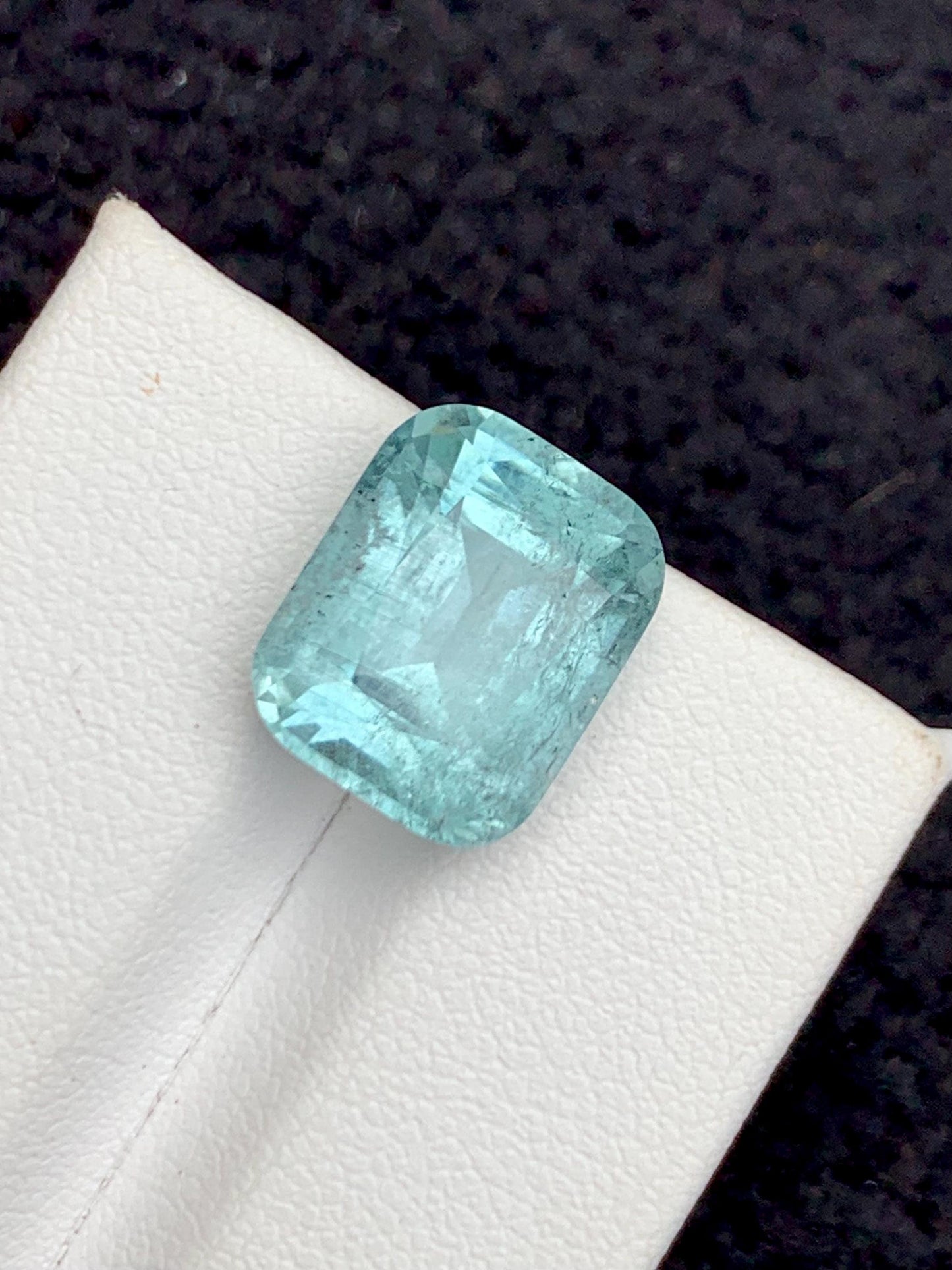 Sea Foam Tourmaline Faceted 7.90 ct - Kunar Mines Wedding Jewelry