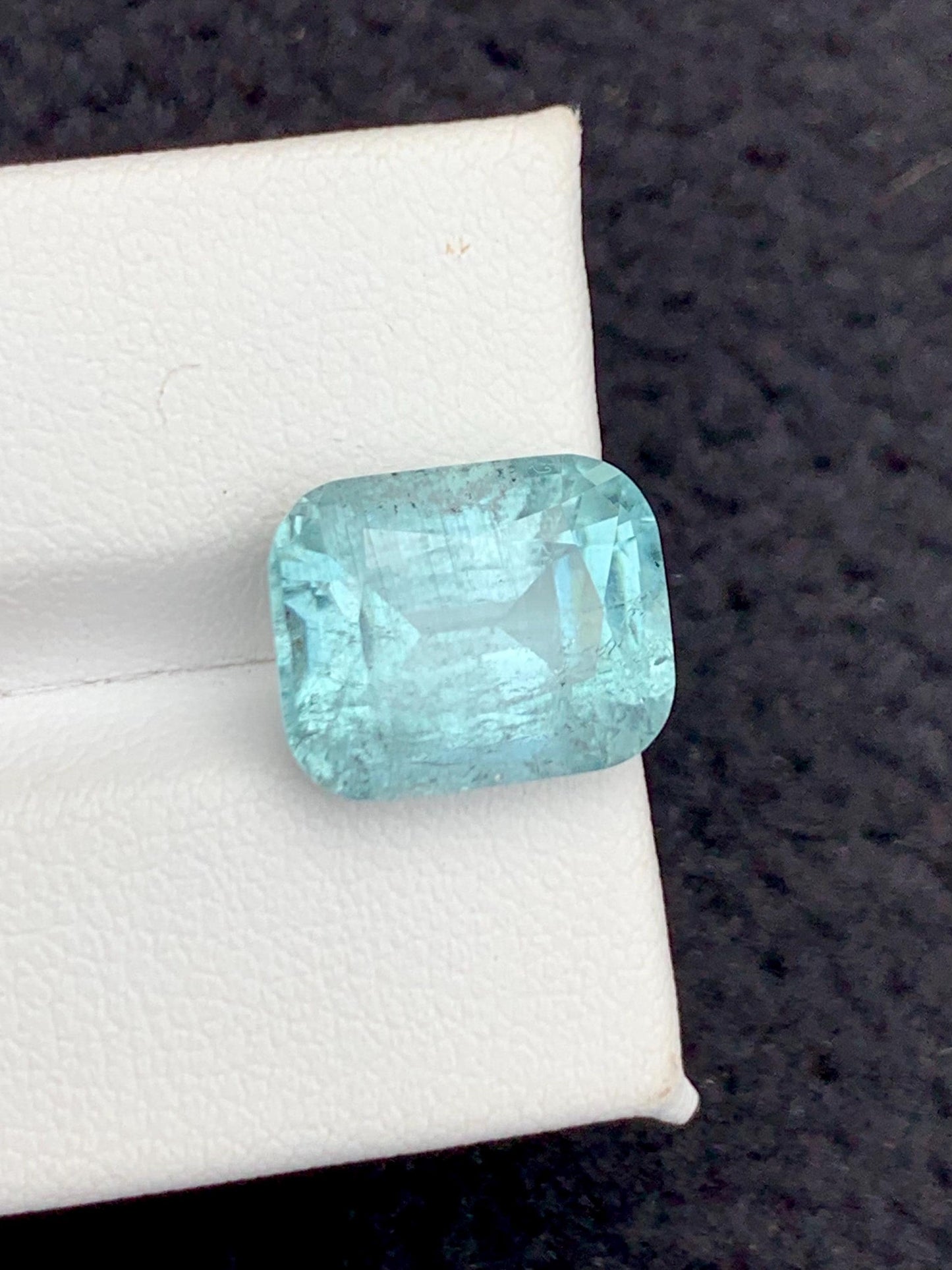 Sea Foam Tourmaline Faceted 7.90 ct - Kunar Mines Wedding Jewelry