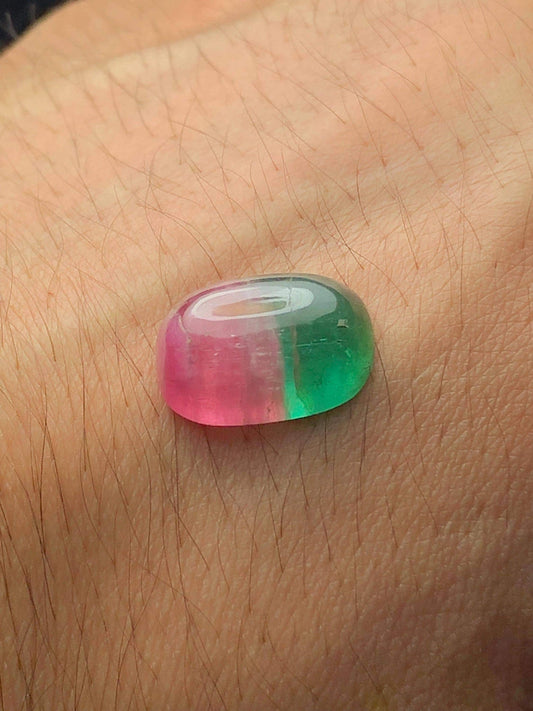 Watermelon Tourmaline Cabochon 8.70 ct - Cabochon Jewelry Design