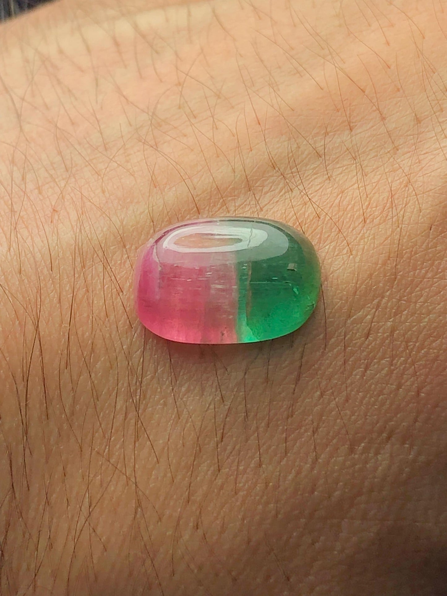Watermelon Tourmaline Cabochon 8.70 ct - Cabochon Jewelry Design
