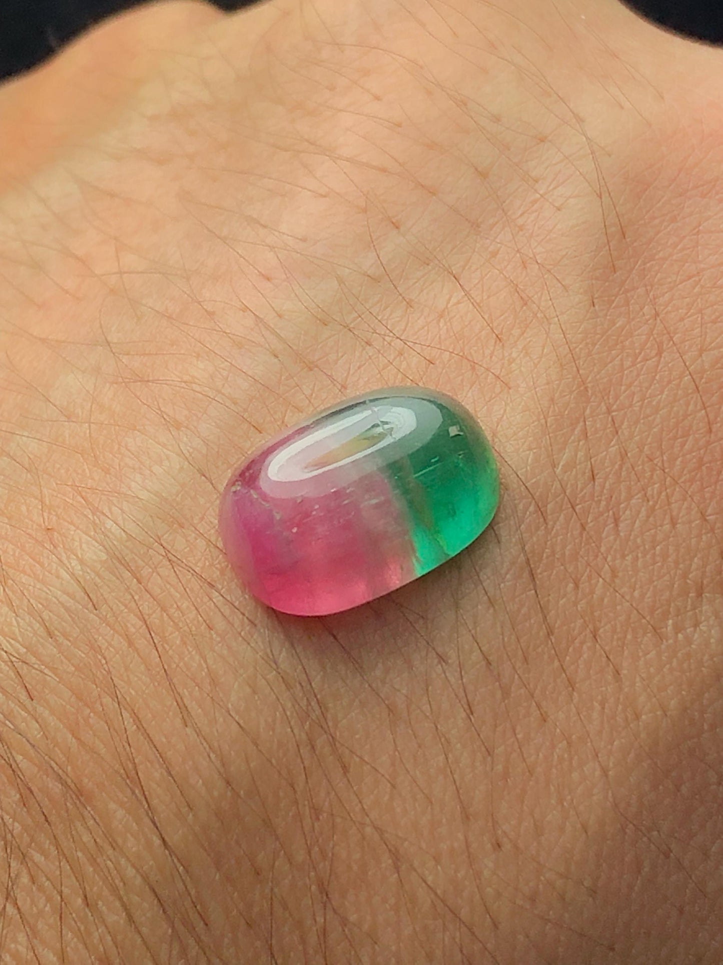 Watermelon Tourmaline Cabochon 8.70 ct - Cabochon Jewelry Design