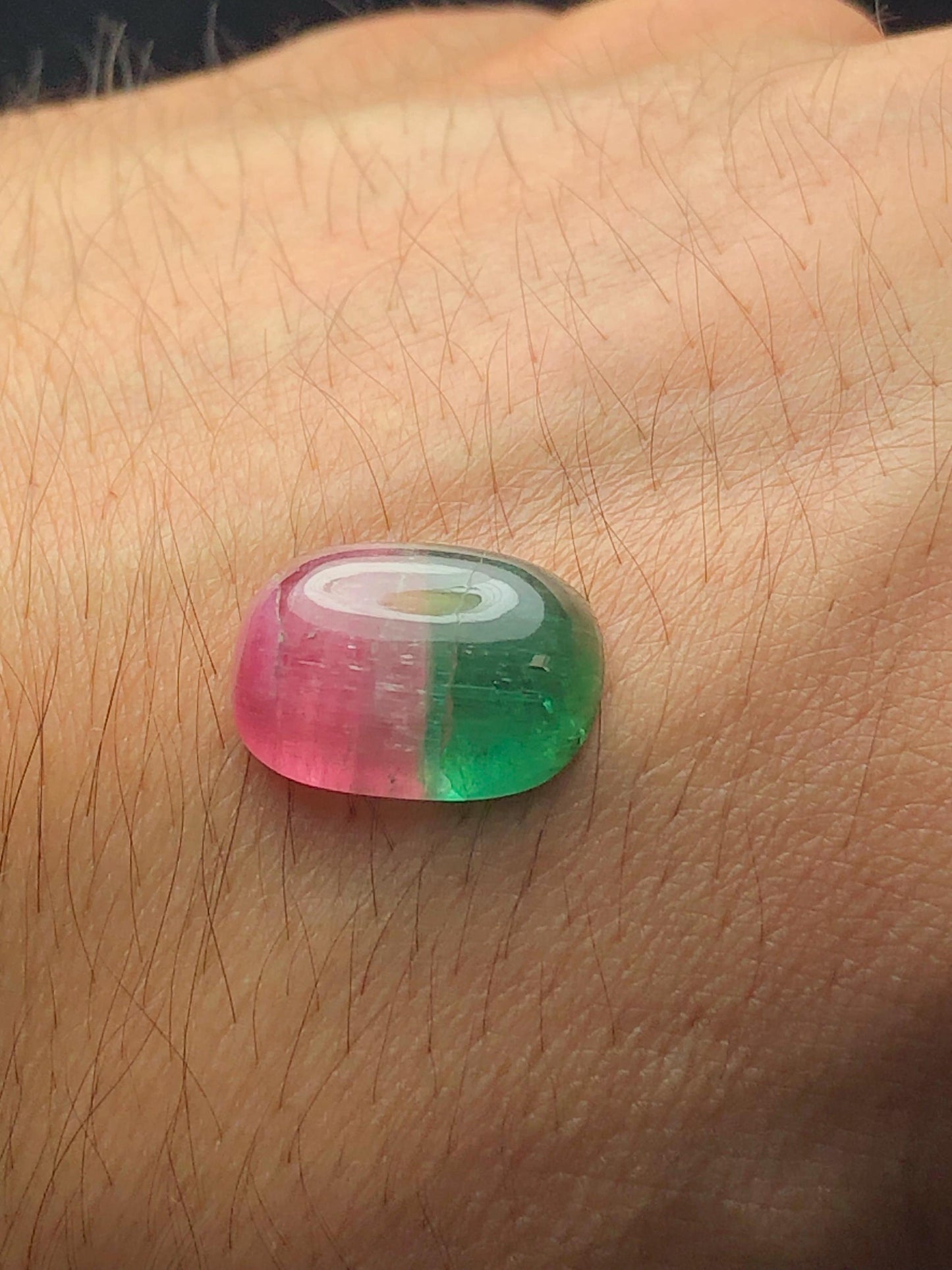 Watermelon Tourmaline Cabochon 8.70 ct - Cabochon Jewelry Design