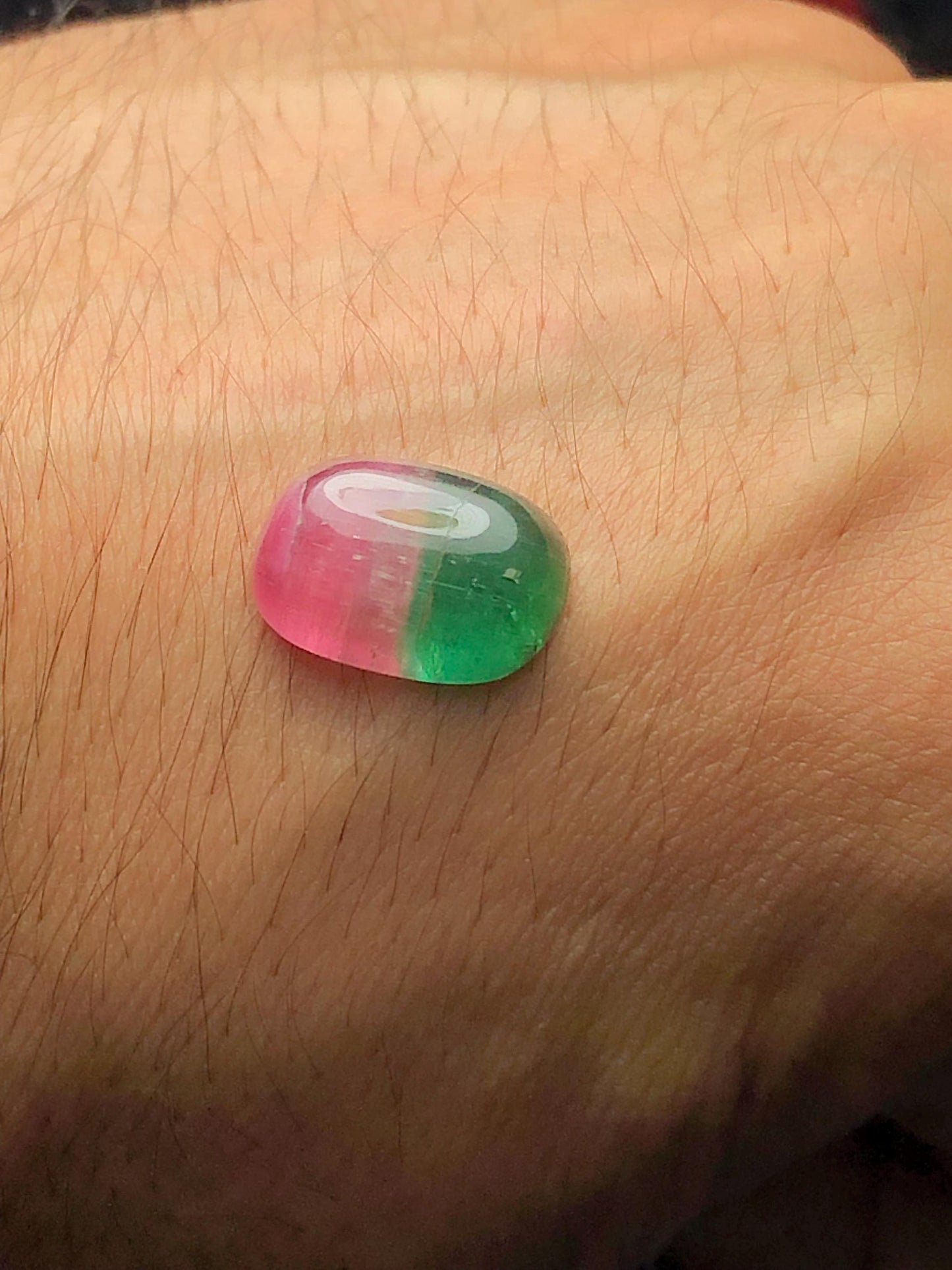 Watermelon Tourmaline Cabochon 8.70 ct - Cabochon Jewelry Design