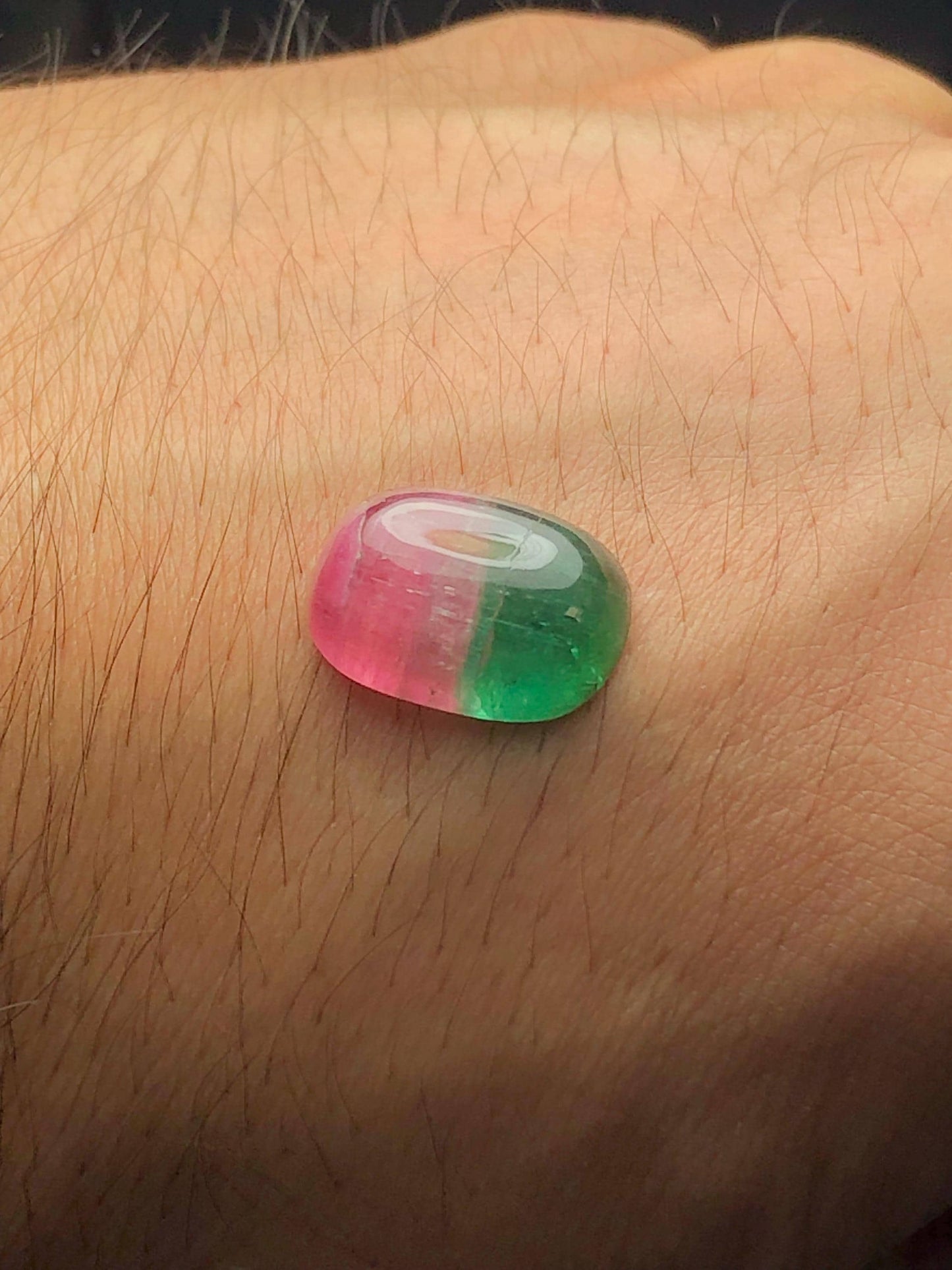 Watermelon Tourmaline Cabochon 8.70 ct - Cabochon Jewelry Design